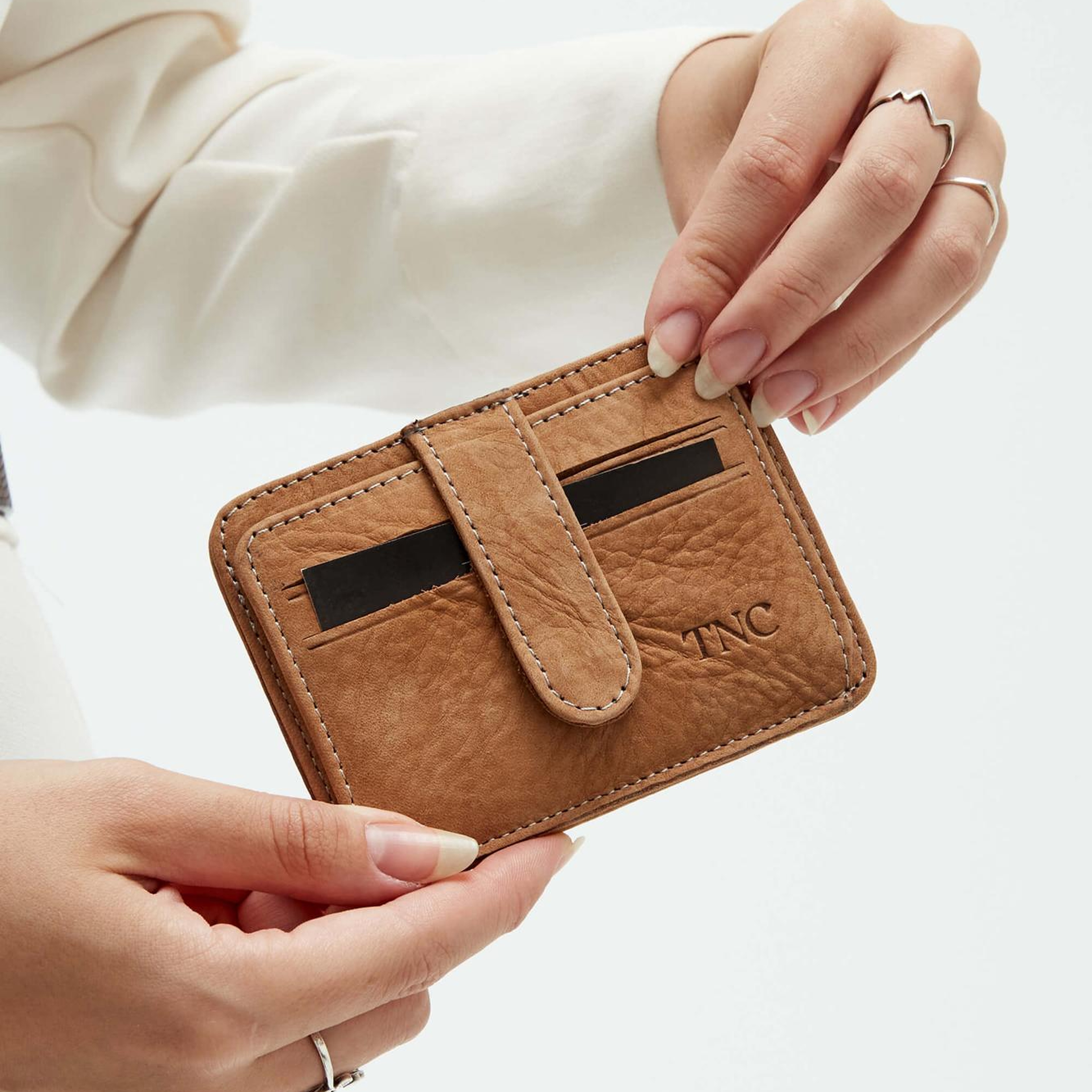 Tamer Tanca Unisex Hakiki Deri Taba Nubuk Kartlık