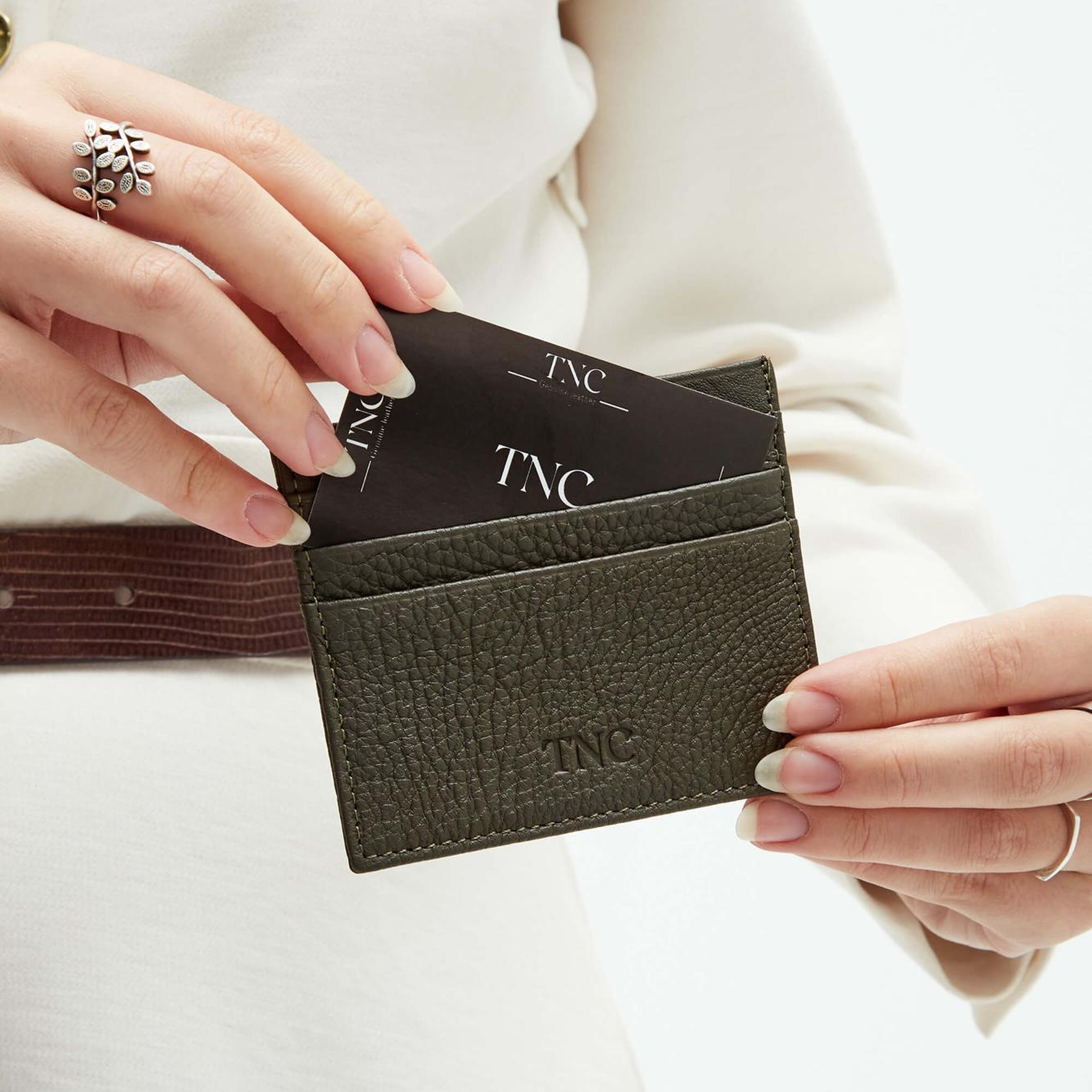 Tamer Tanca Unisex Hakiki Deri Haki Kartlık