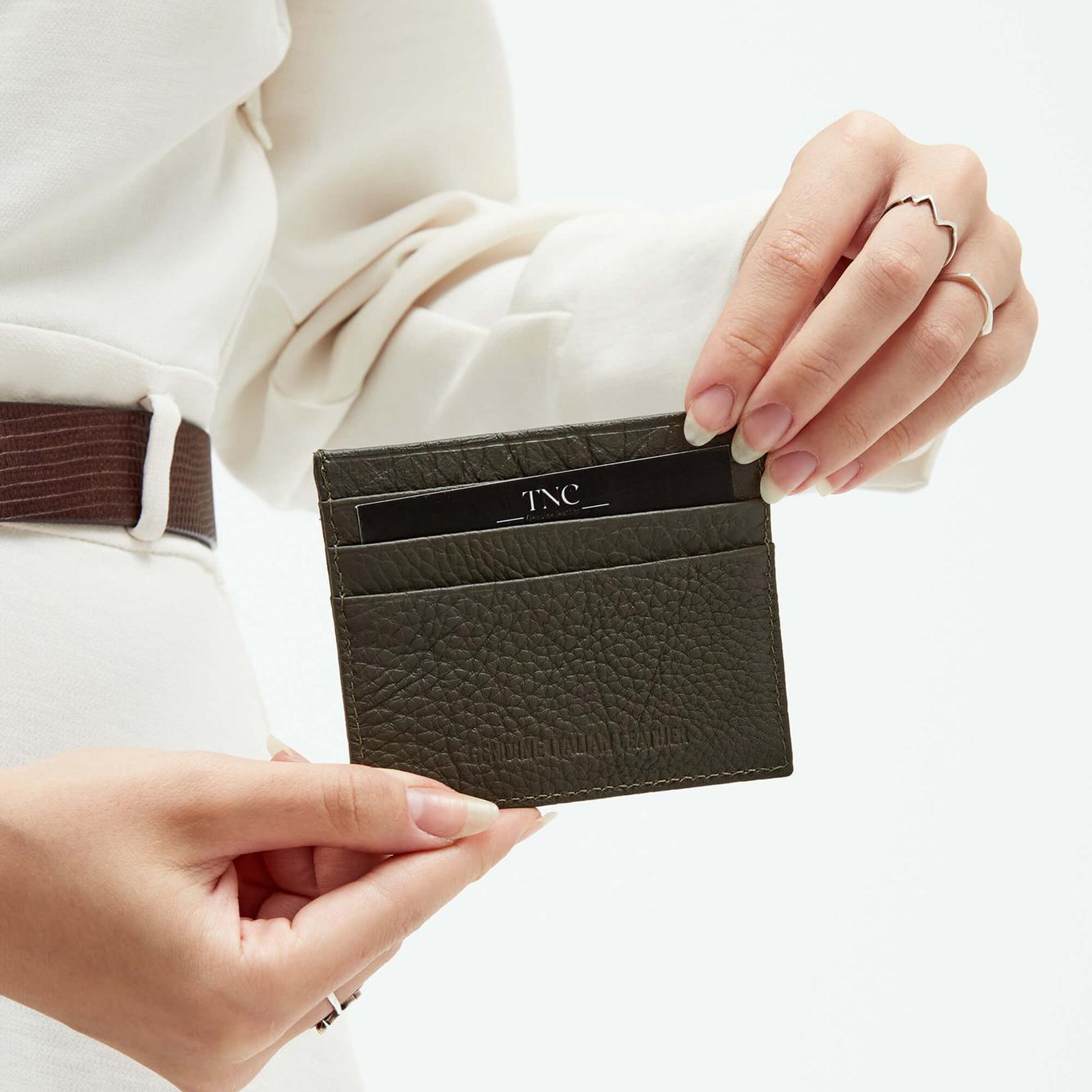 Tamer Tanca Unisex Hakiki Deri Haki Kartlık