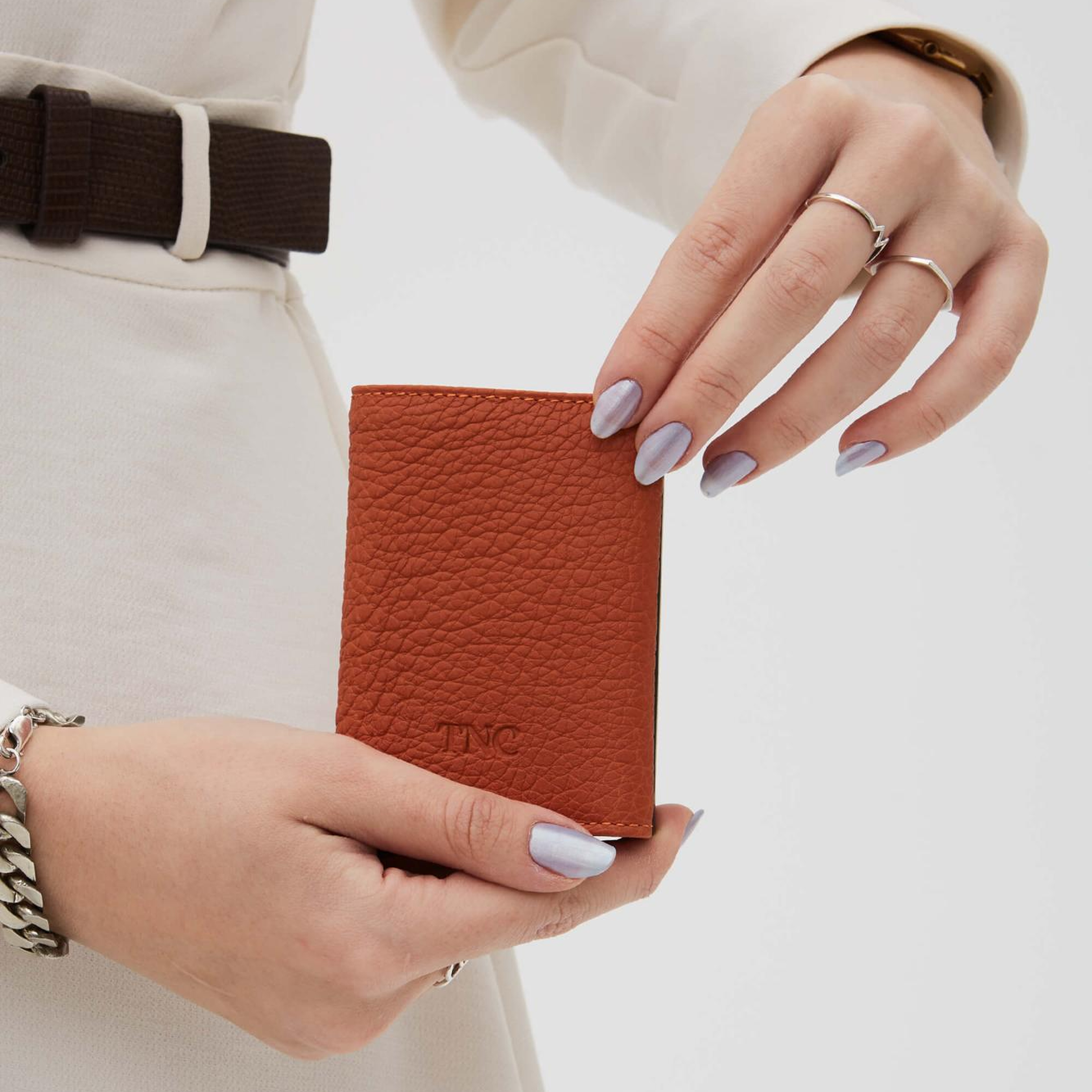 Tamer Tanca Erkek Hakiki Deri Kiremit Kartlık