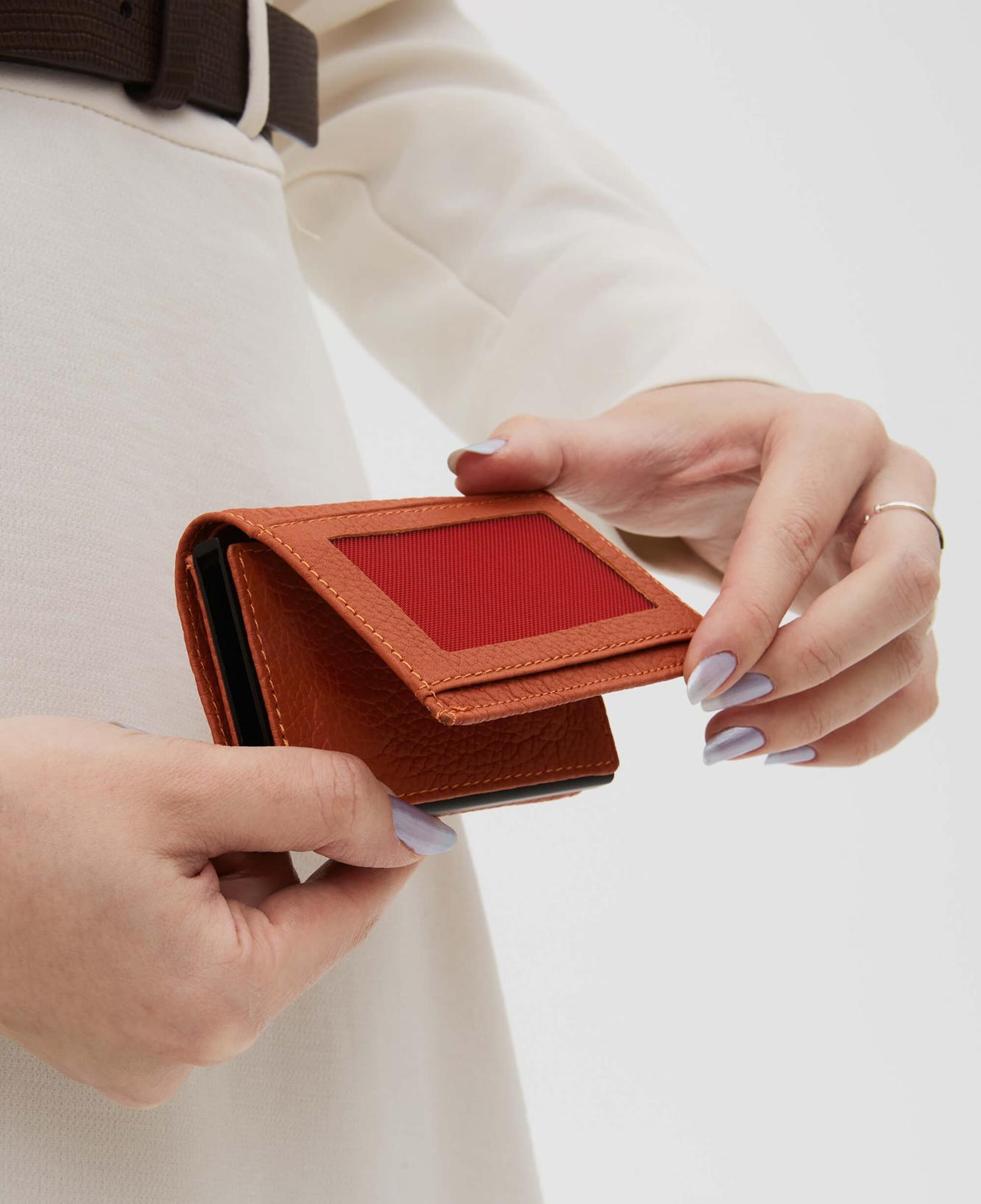 Tamer Tanca Erkek Hakiki Deri Kiremit Kartlık