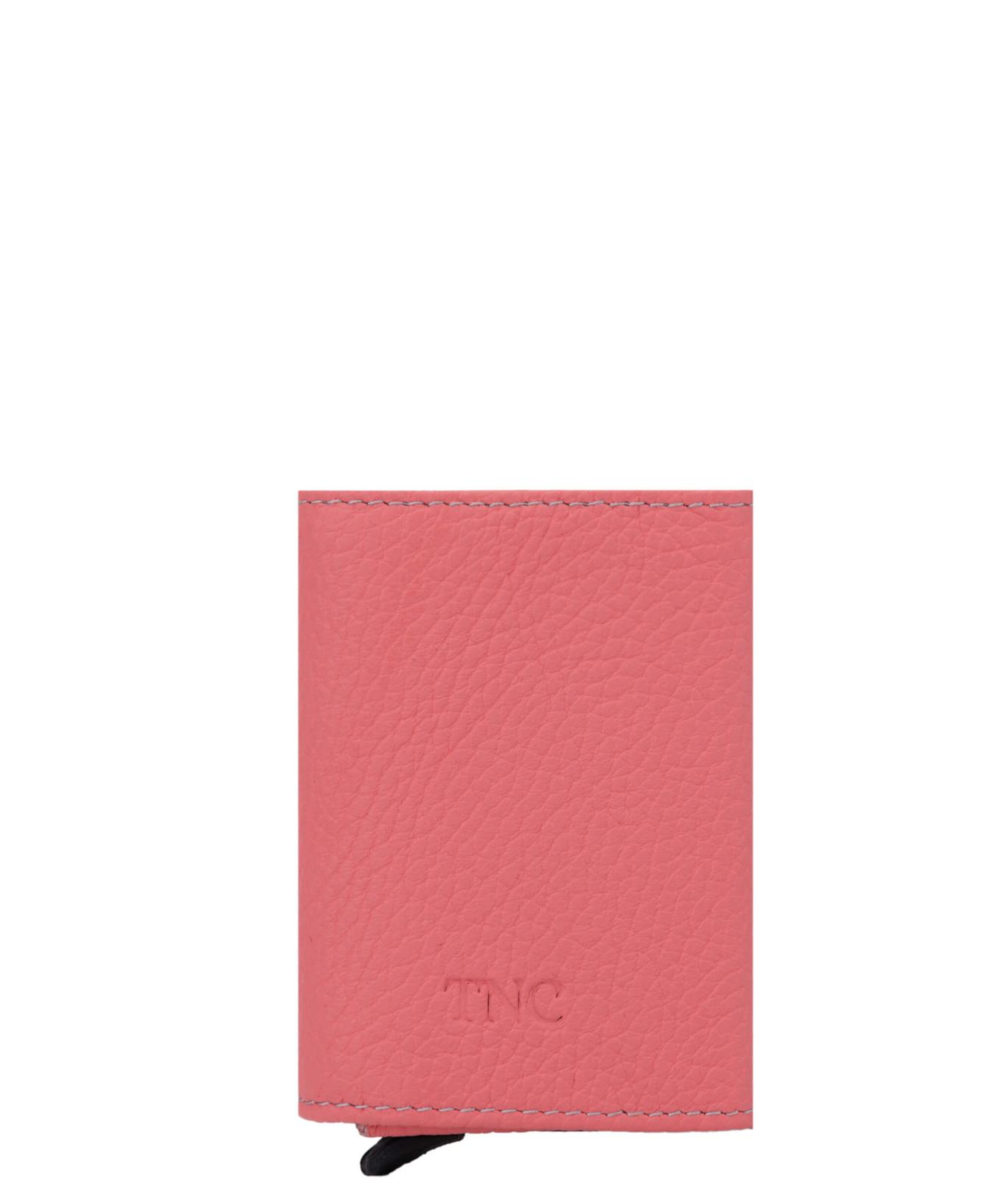 Tamer Tanca Erkek Hakiki Deri Pembe Kartlık