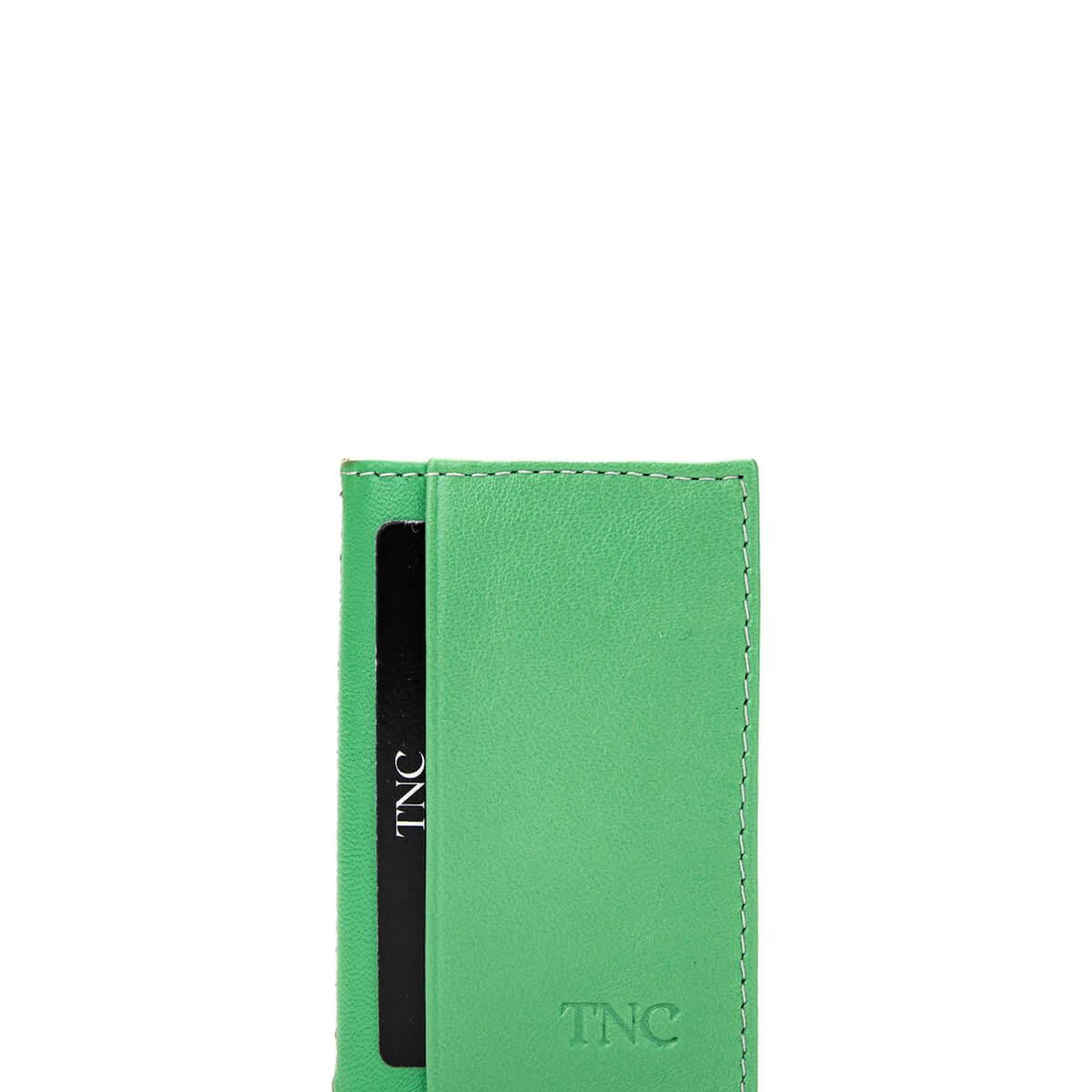 Tamer Tanca Unisex Hakiki Deri Yeşil Kartlık