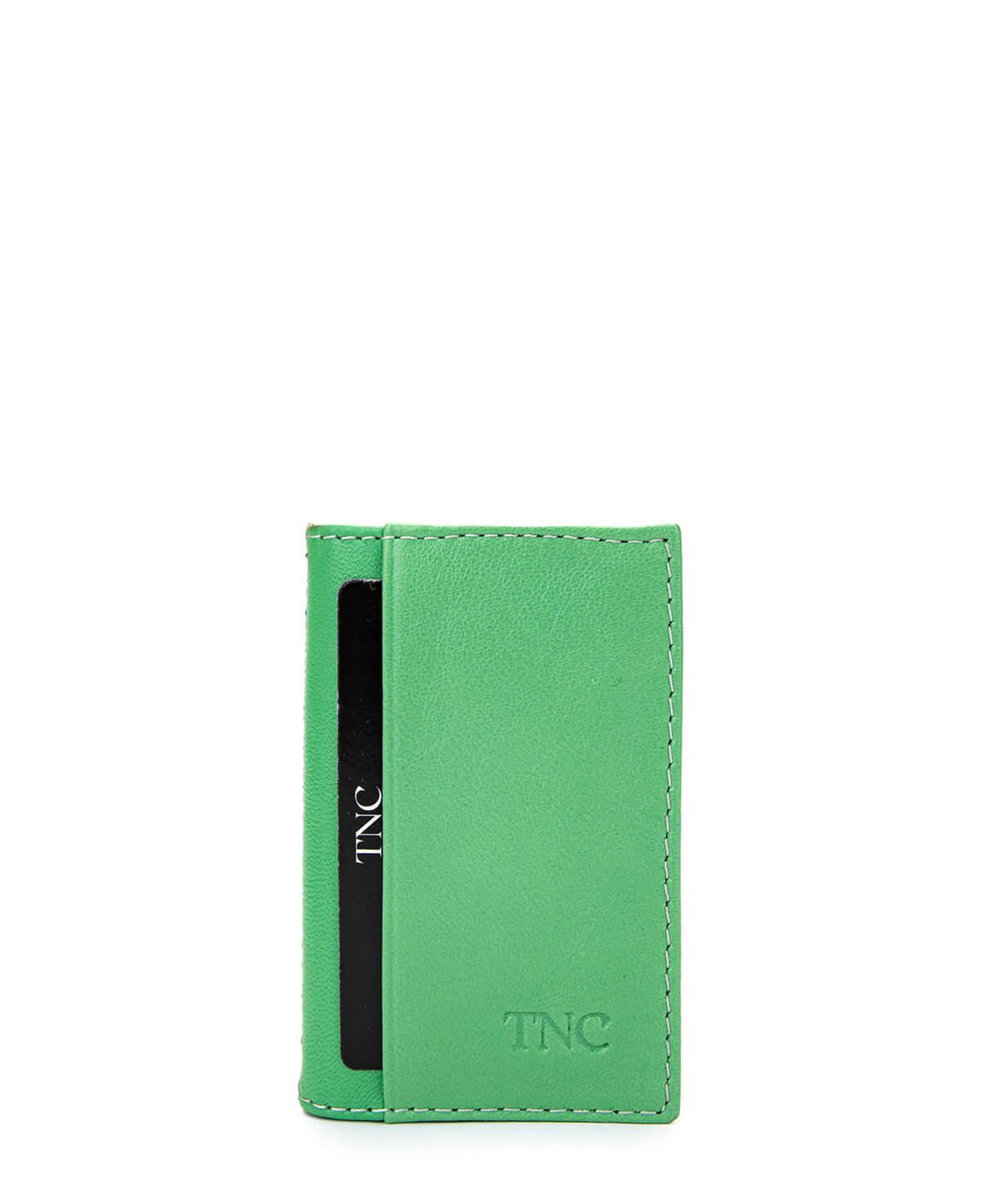 Tamer Tanca Unisex Hakiki Deri Yeşil Kartlık