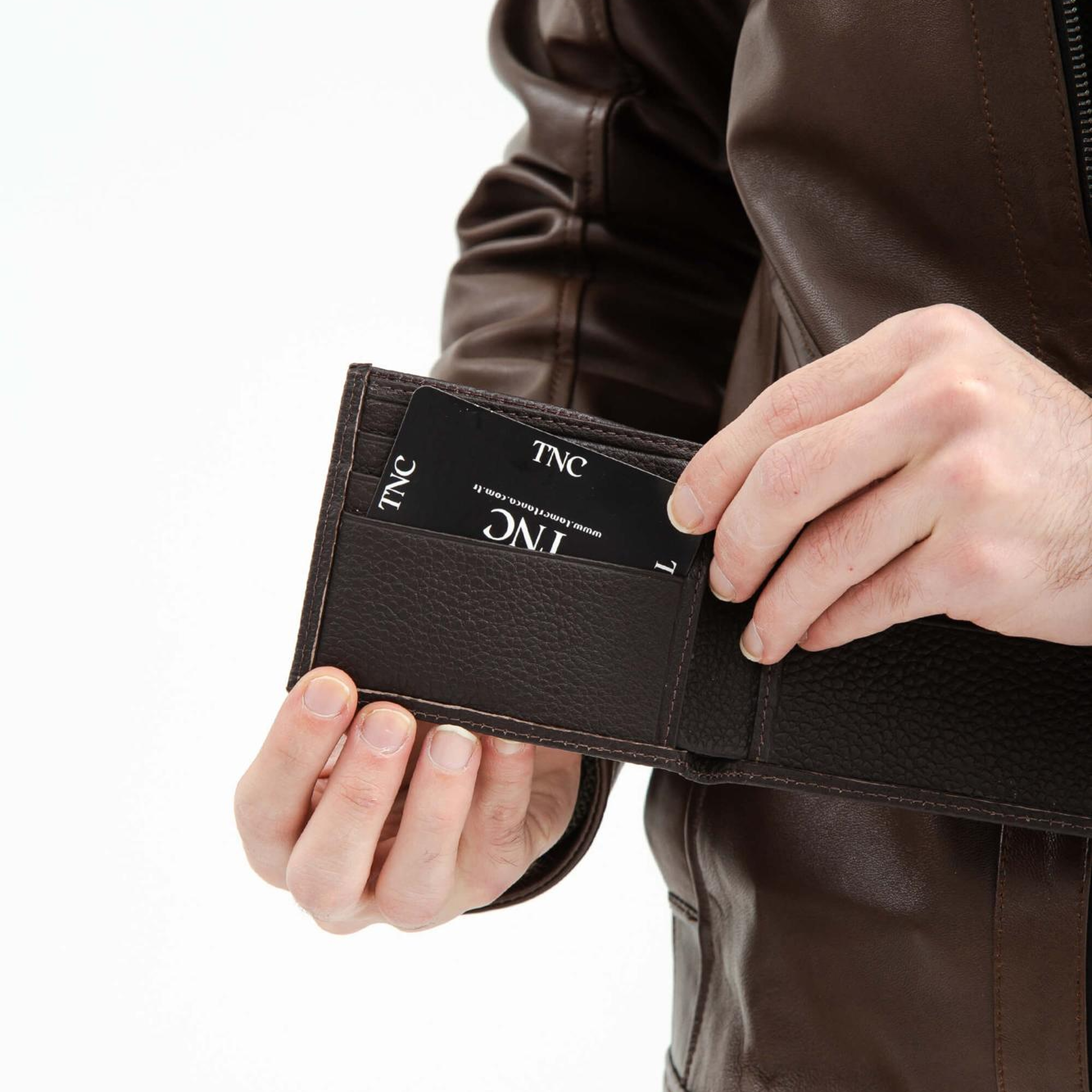 Tamer Tanca Erkek Hakiki Deri Kahverengi Cüzdan Cuzdan