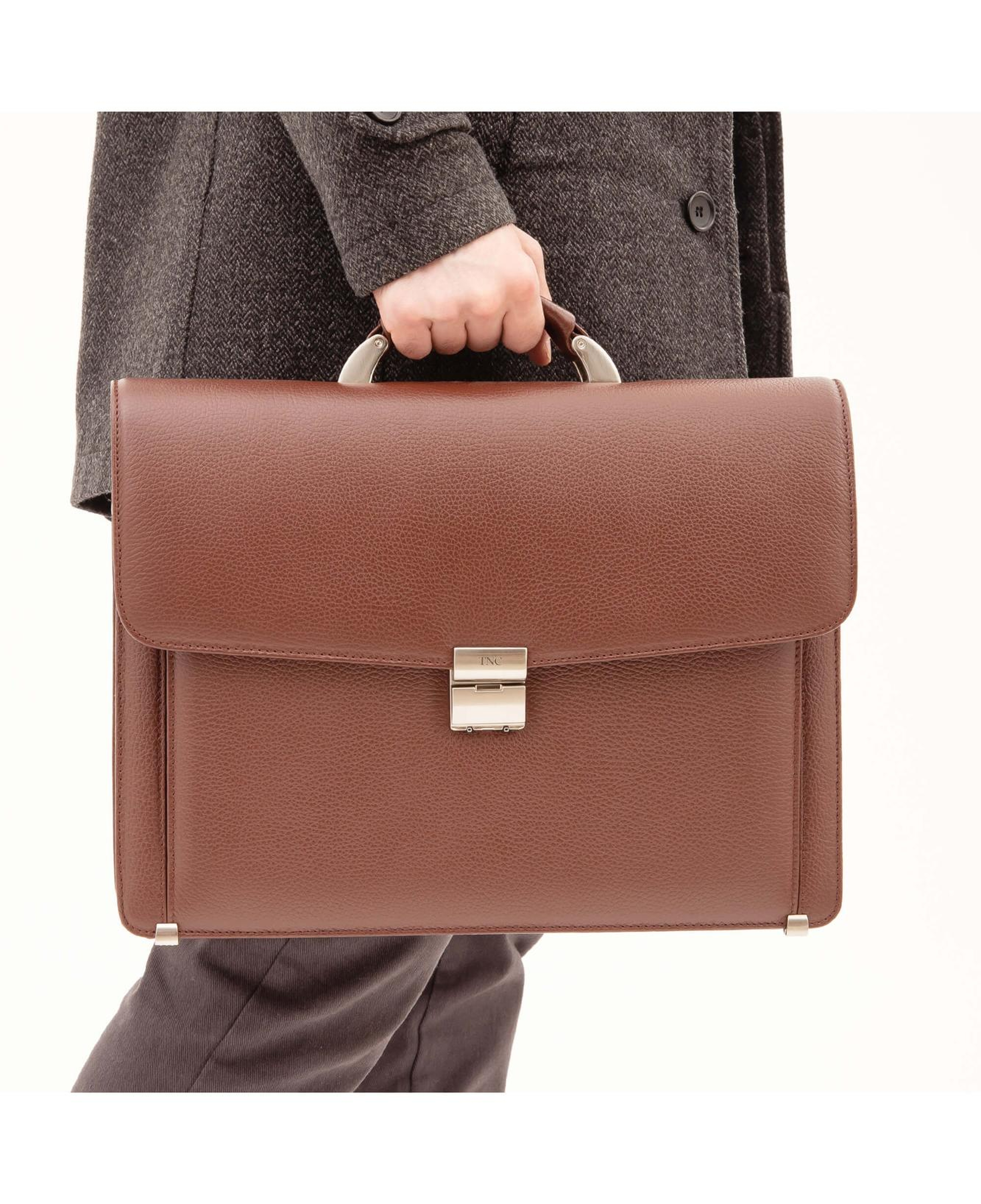 Tamer Tanca Erkek Hakiki Deri Taba Evrak Çantası