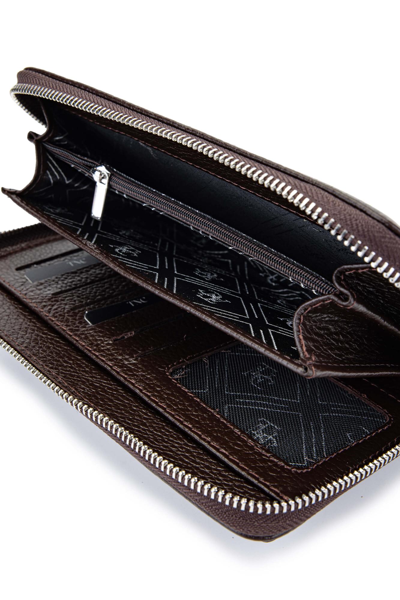 Tamer Tanca Erkek Hakiki Deri Kahverengi El Çantası