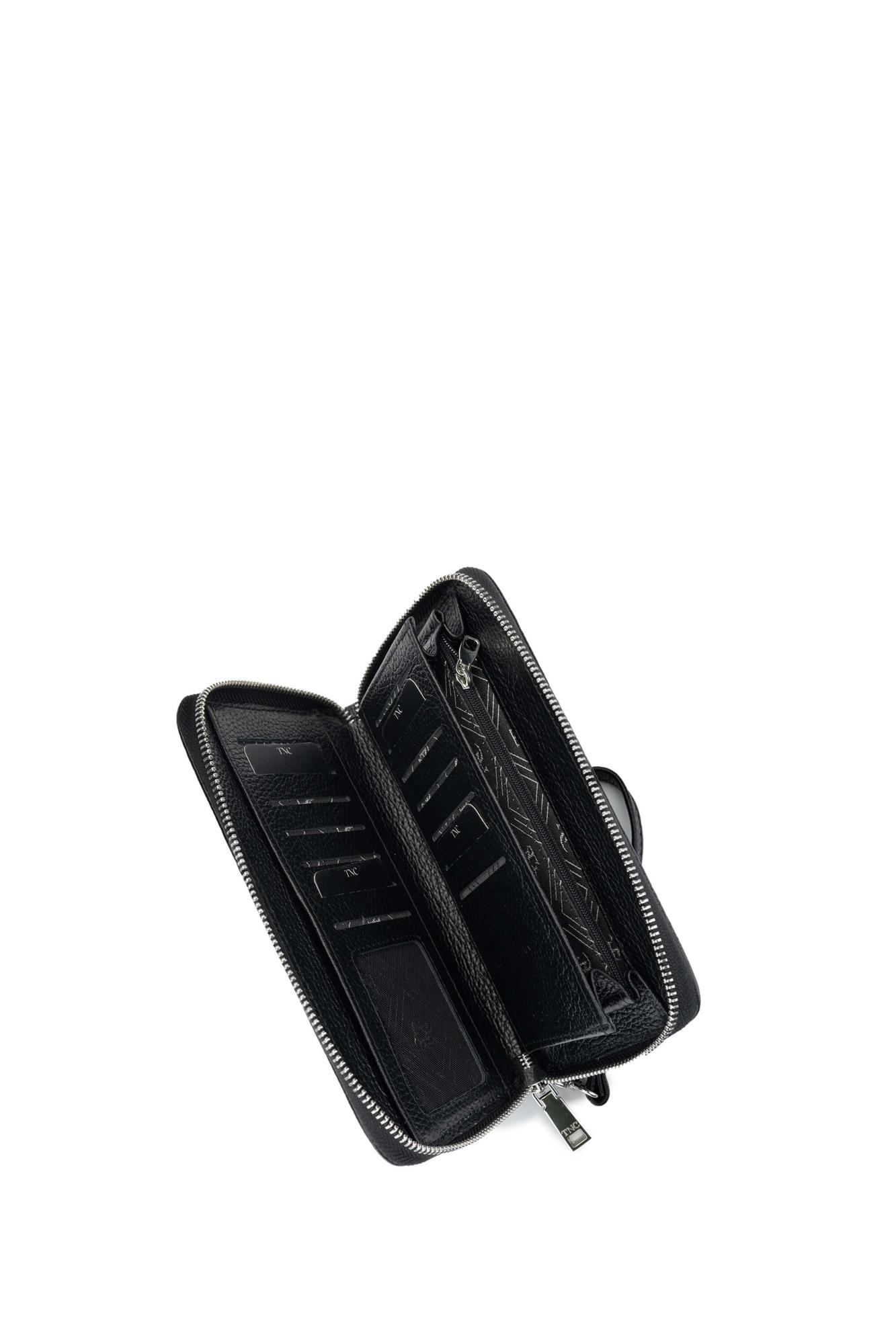 Tamer Tanca Erkek Hakiki Deri Siyah El Çantası