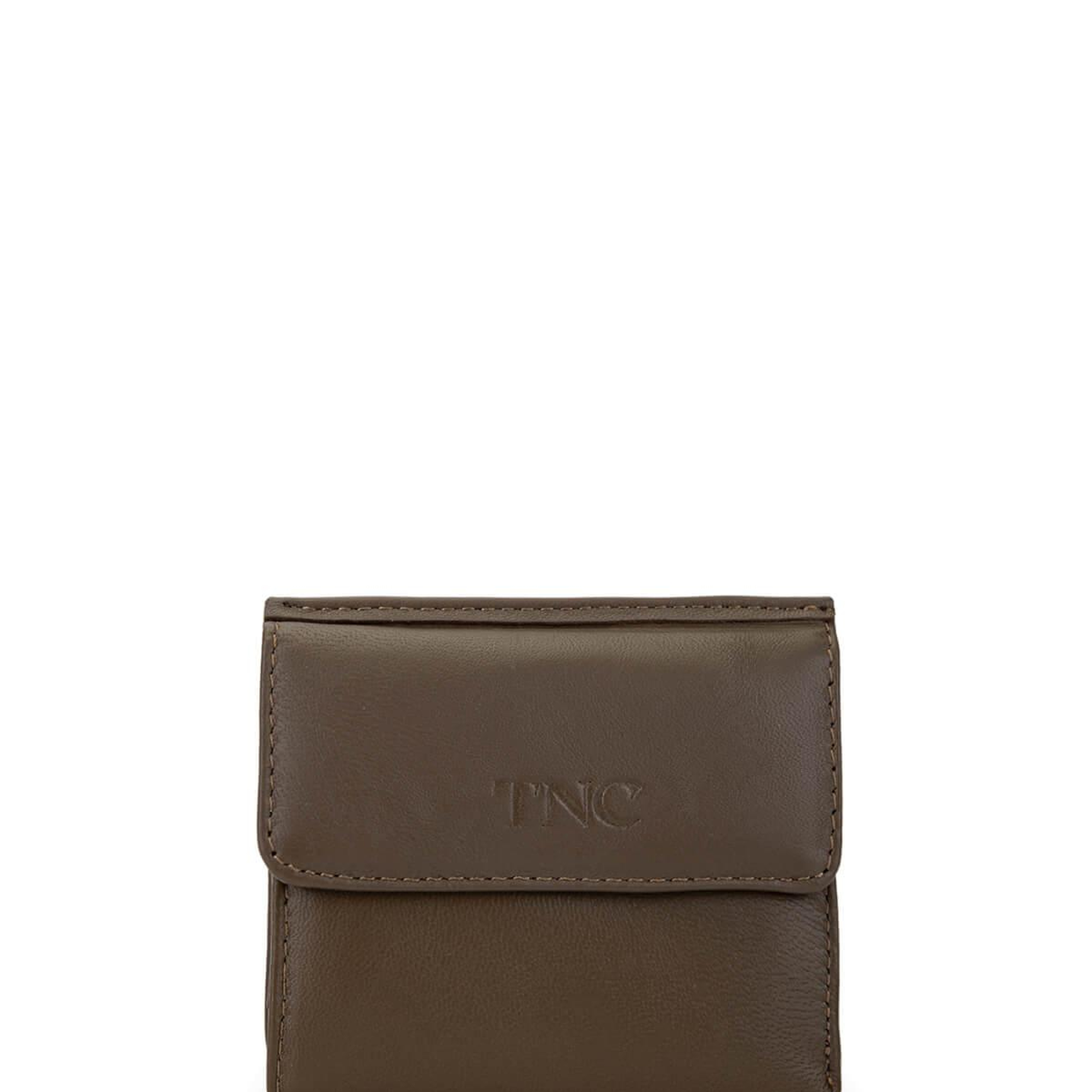 Tamer Tanca Unisex Hakiki Deri Bej Cüzdan Cuzdan