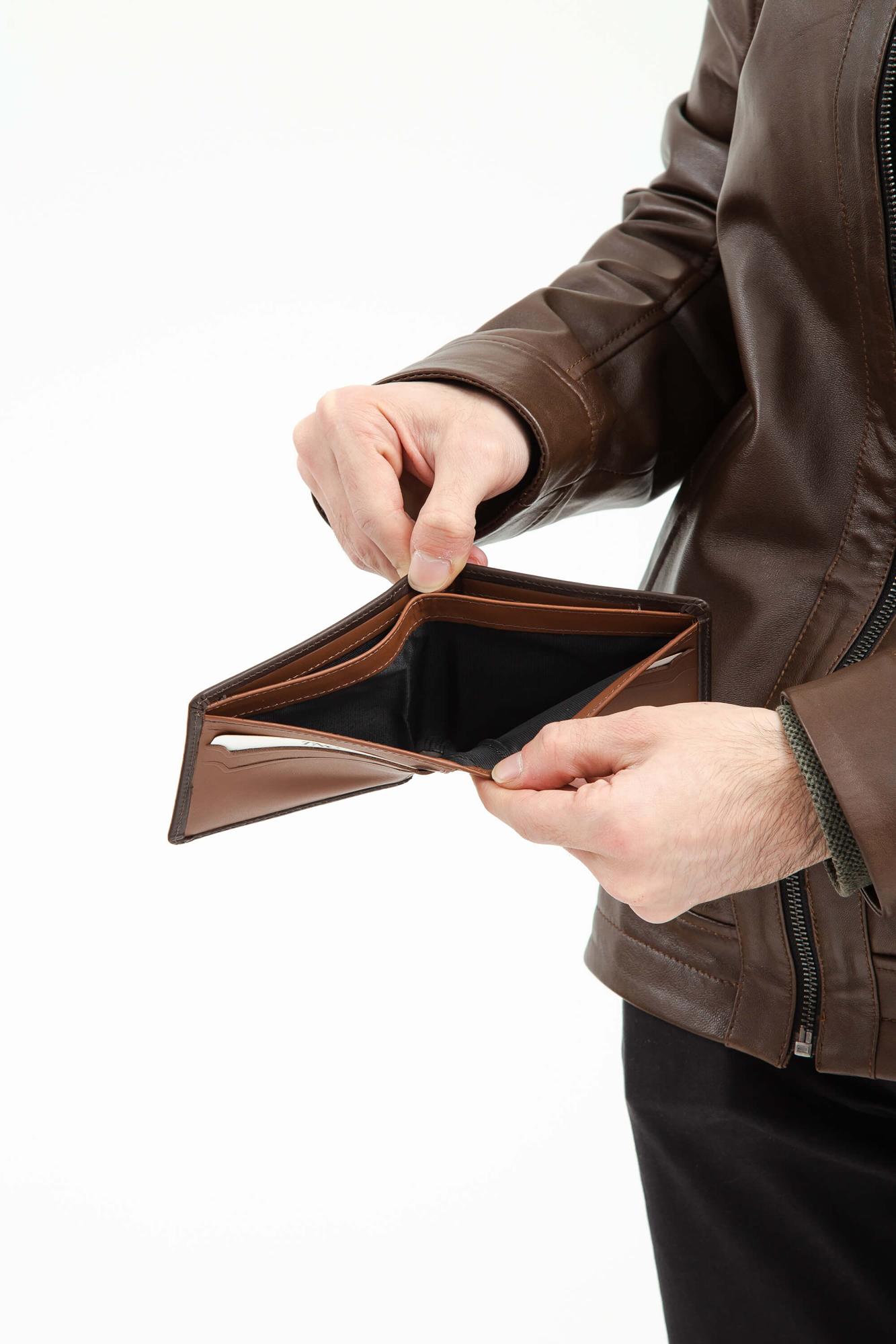 Tamer Tanca Erkek Hakiki Deri Kahverengi Cüzdan Cuzdan