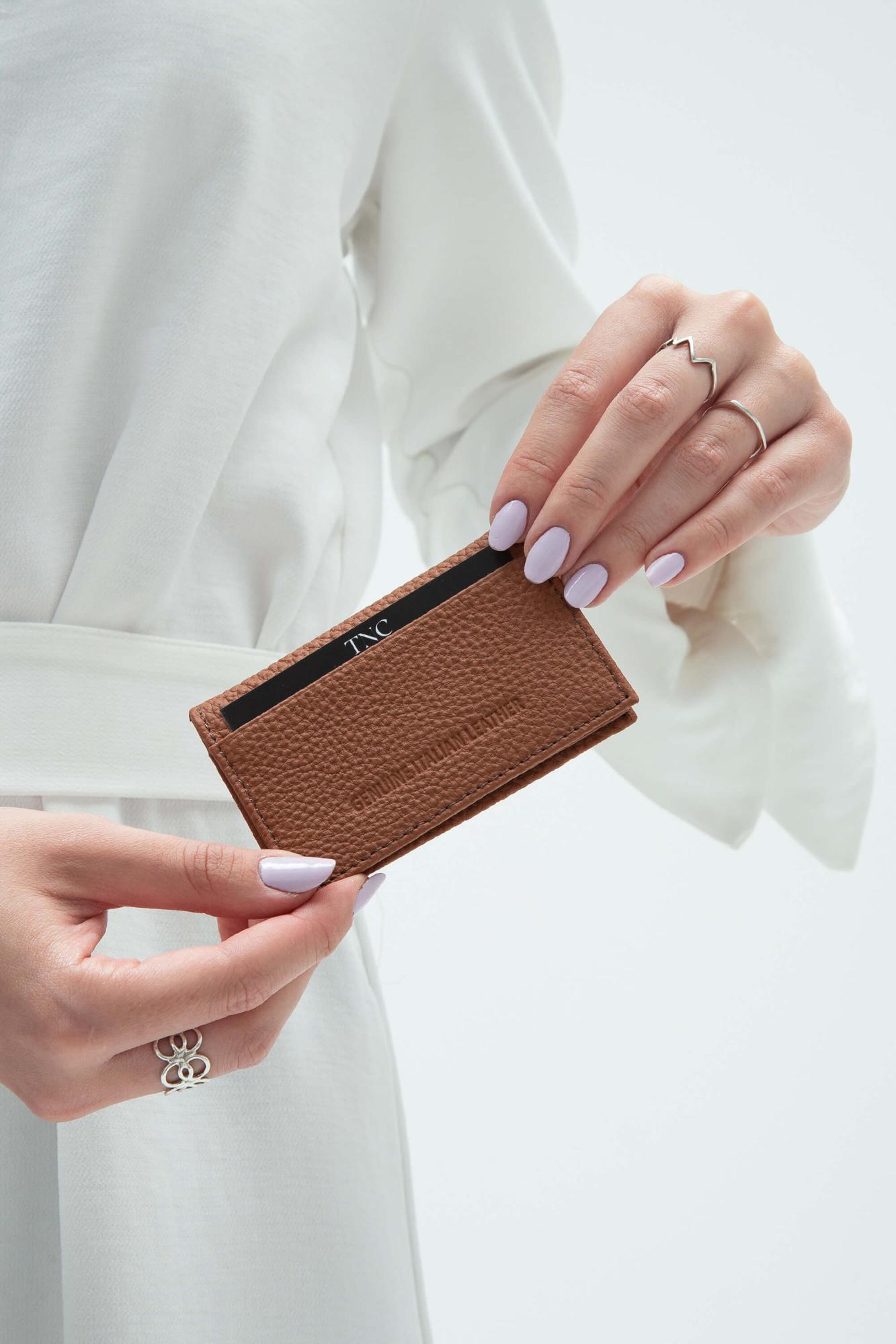 Tamer Tanca Erkek Hakiki Deri Taba Kartlık