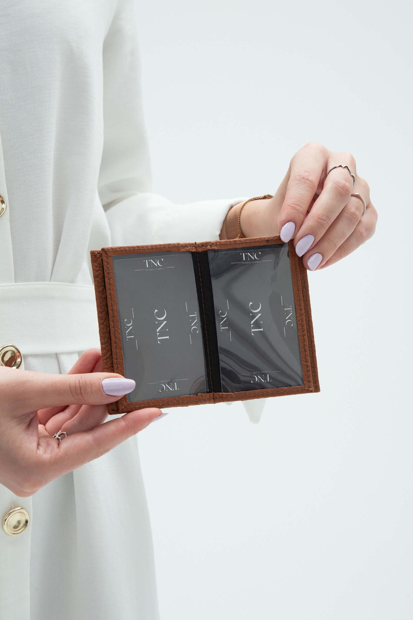 Tamer Tanca Erkek Hakiki Deri Taba Kartlık