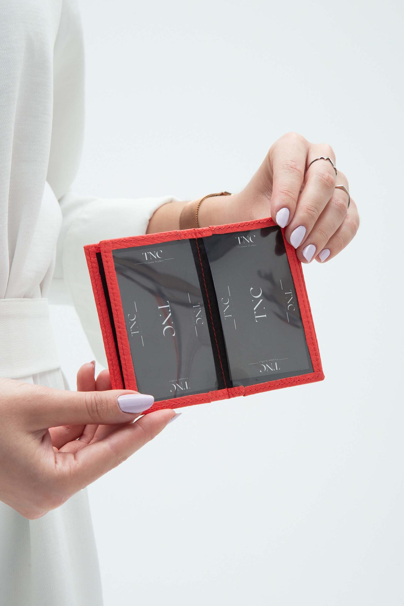 Tamer Tanca Erkek Hakiki Deri Yavruağzı Kartlık