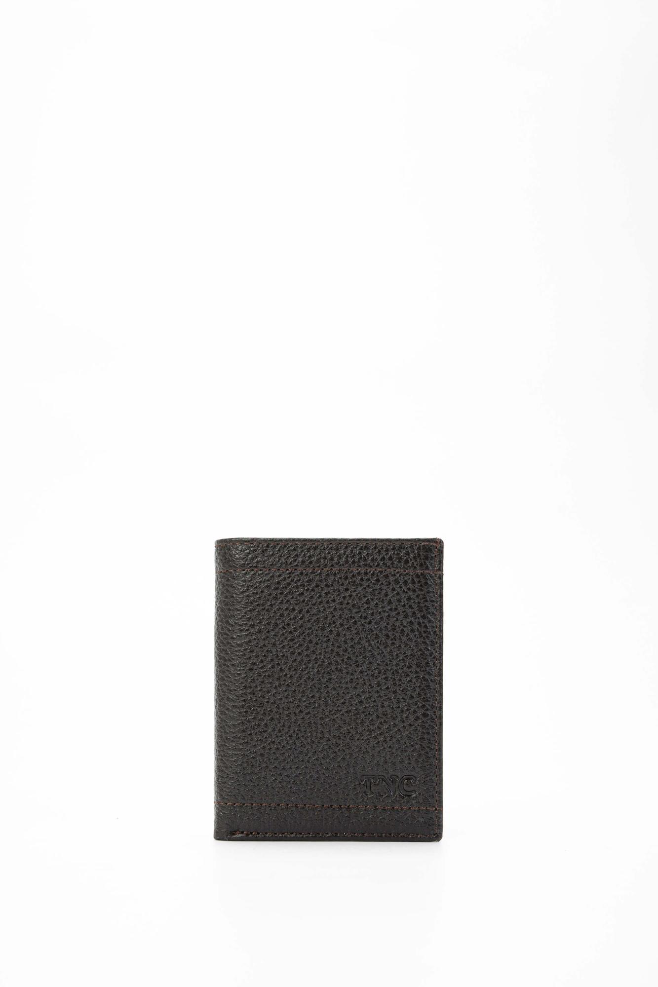 Tamer Tanca Erkek Hakiki Deri Kahverengi Cüzdan Cuzdan