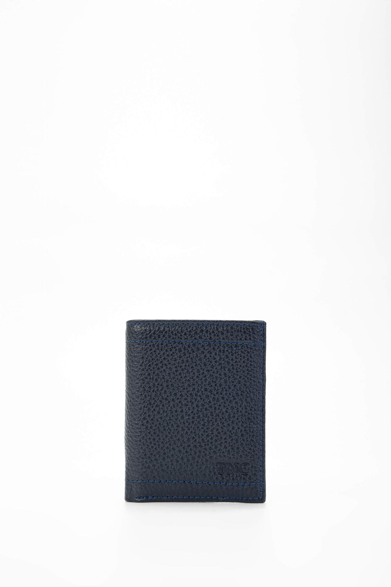 Tamer Tanca Erkek Hakiki Deri Lacivert Cüzdan Cuzdan