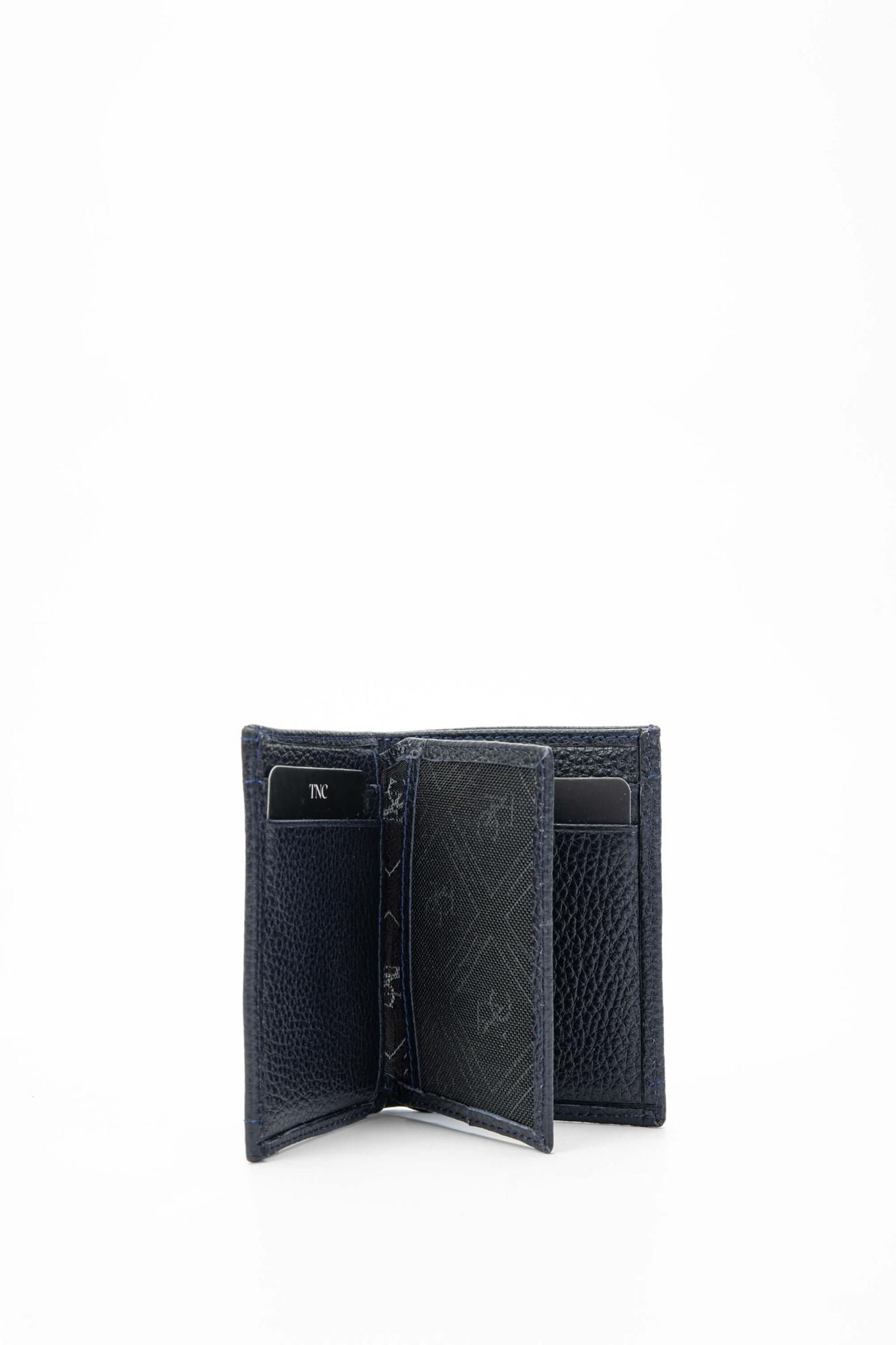 Tamer Tanca Erkek Hakiki Deri Lacivert Cüzdan Cuzdan