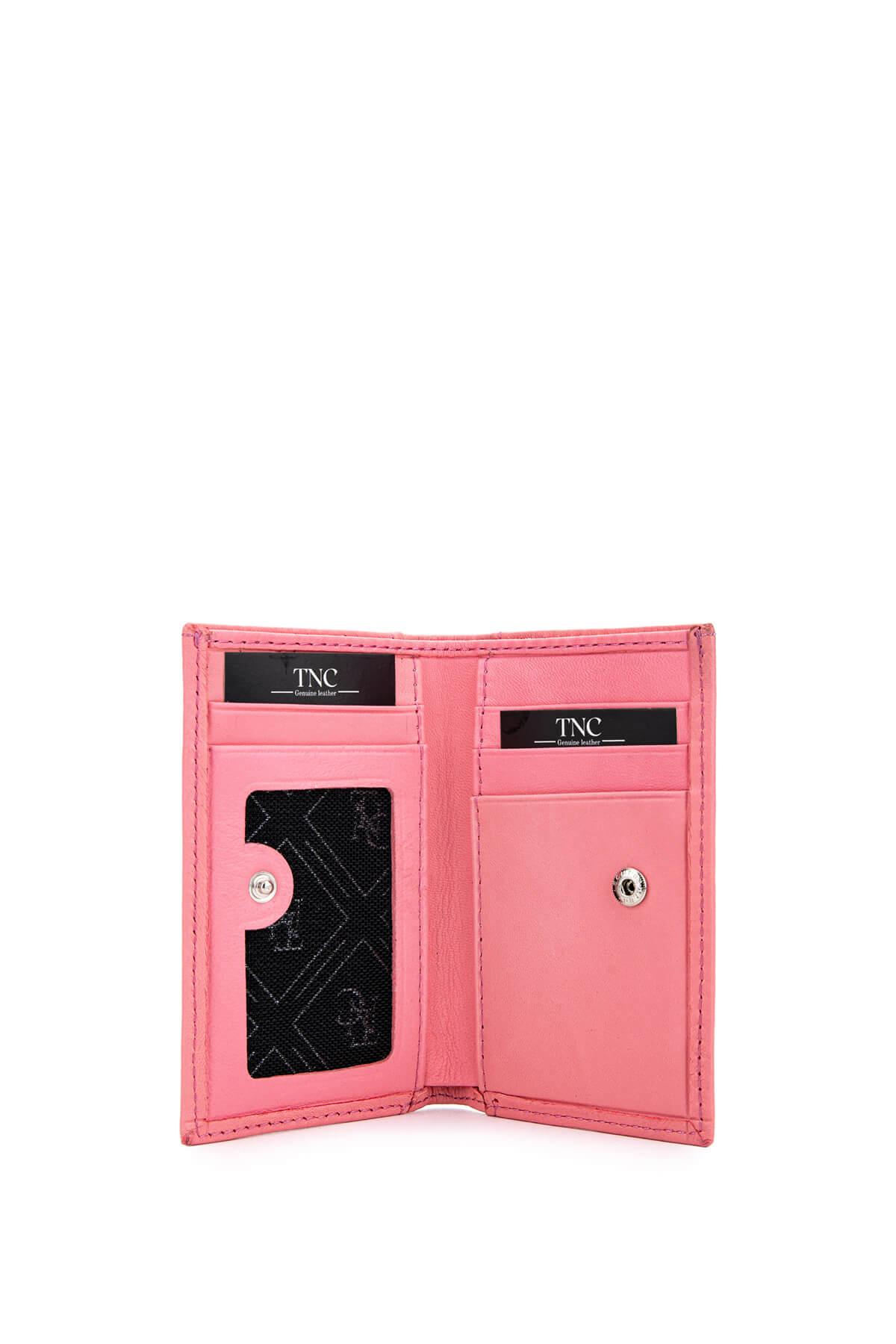 Tamer Tanca Unisex Hakiki Deri Pembe Kartlık