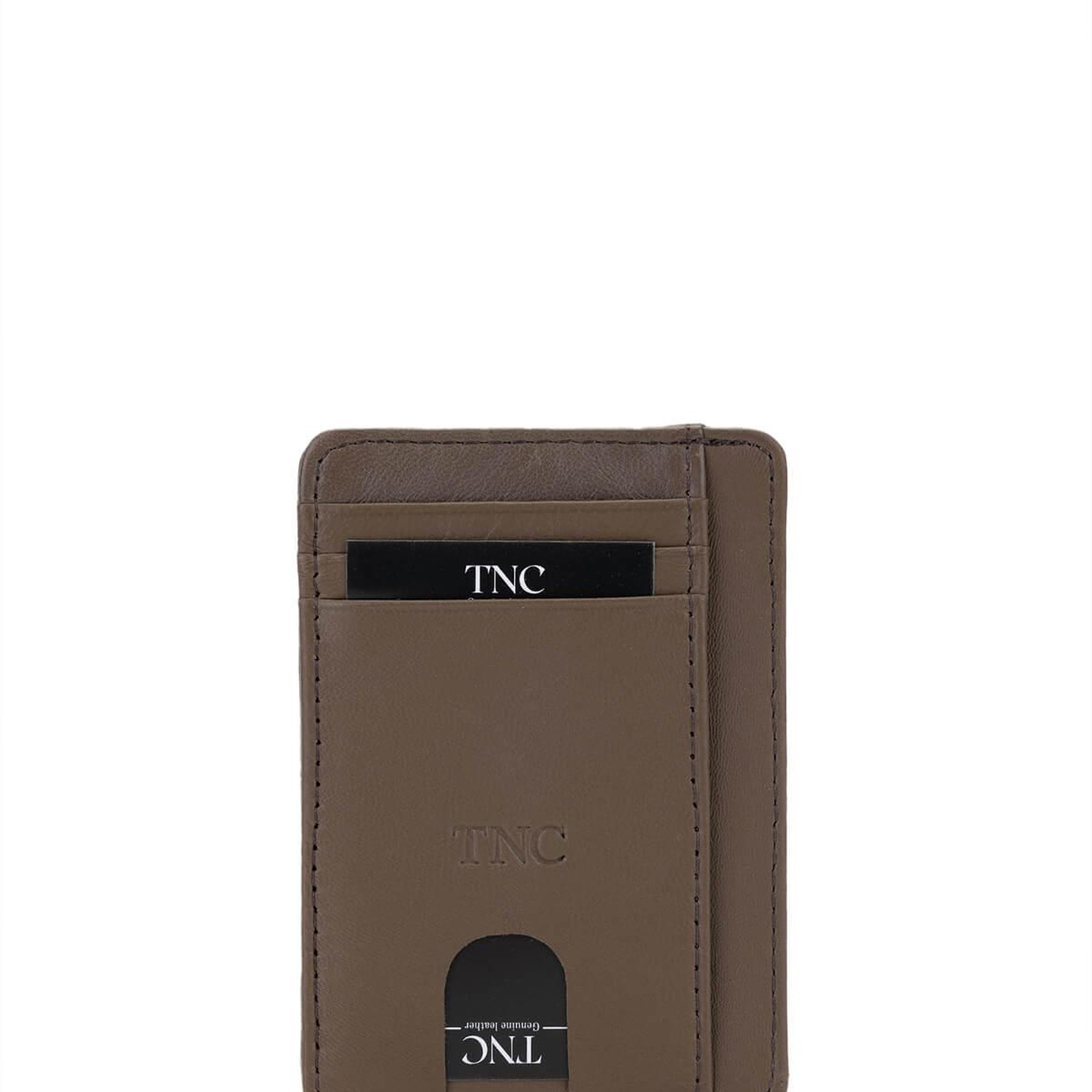 Tamer Tanca Unisex Hakiki Deri Bej Kartlık