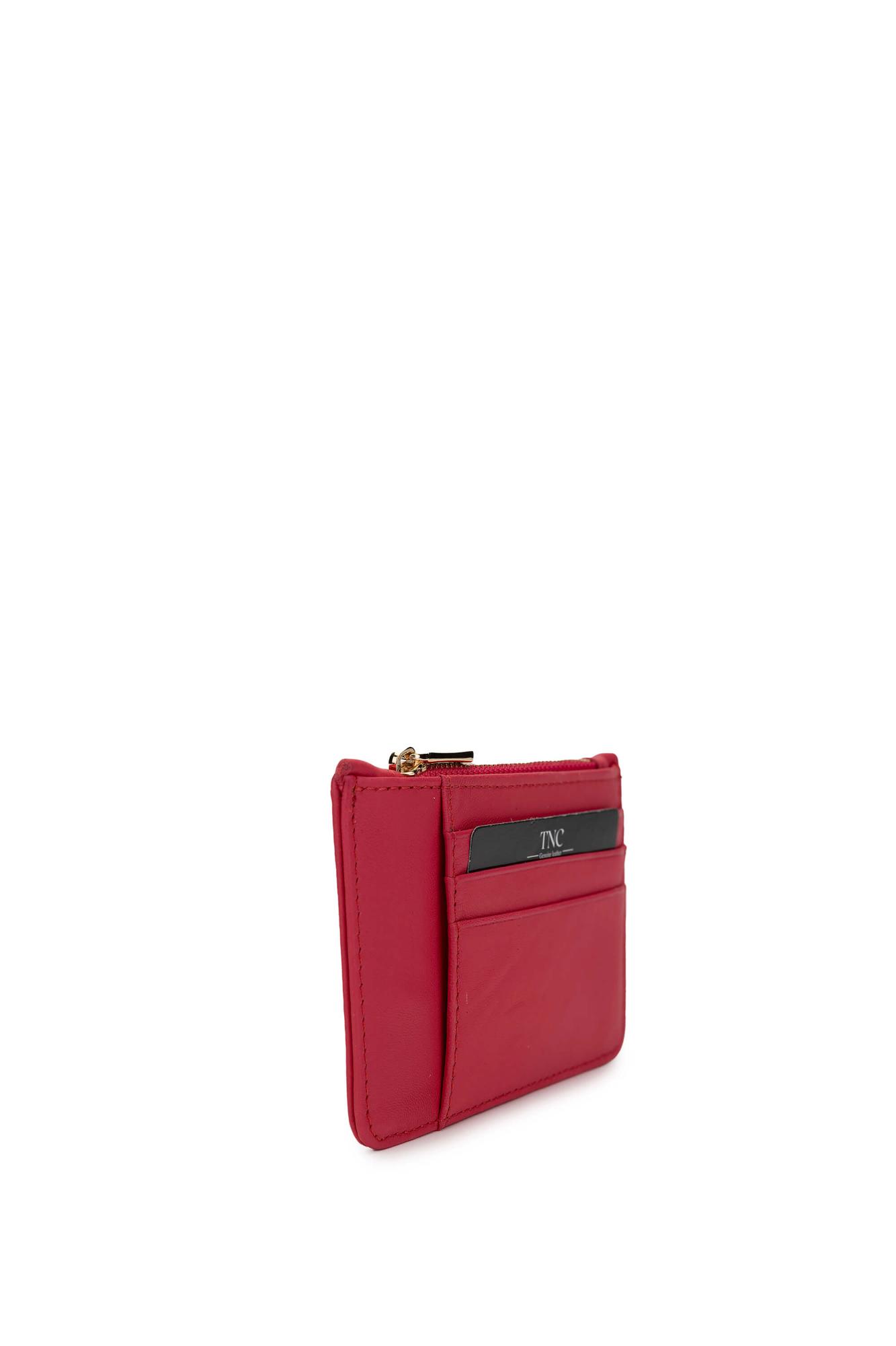 Tamer Tanca Unisex Hakiki Deri Fuşya Kartlık