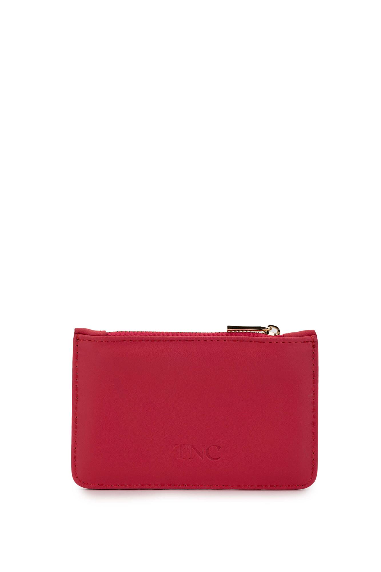 Tamer Tanca Unisex Hakiki Deri Fuşya Kartlık