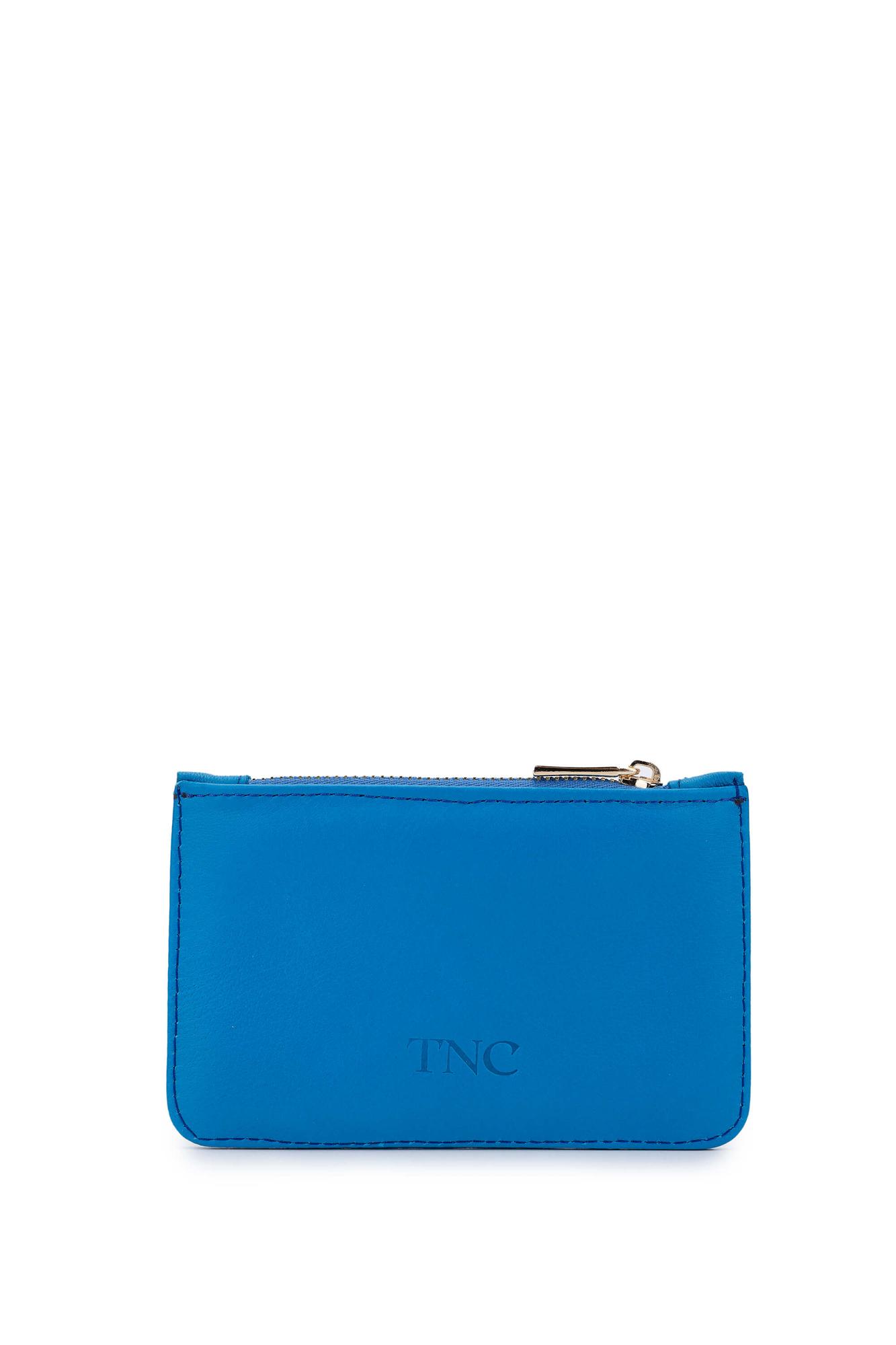 Tamer Tanca Unisex Hakiki Deri Mavi Kartlık