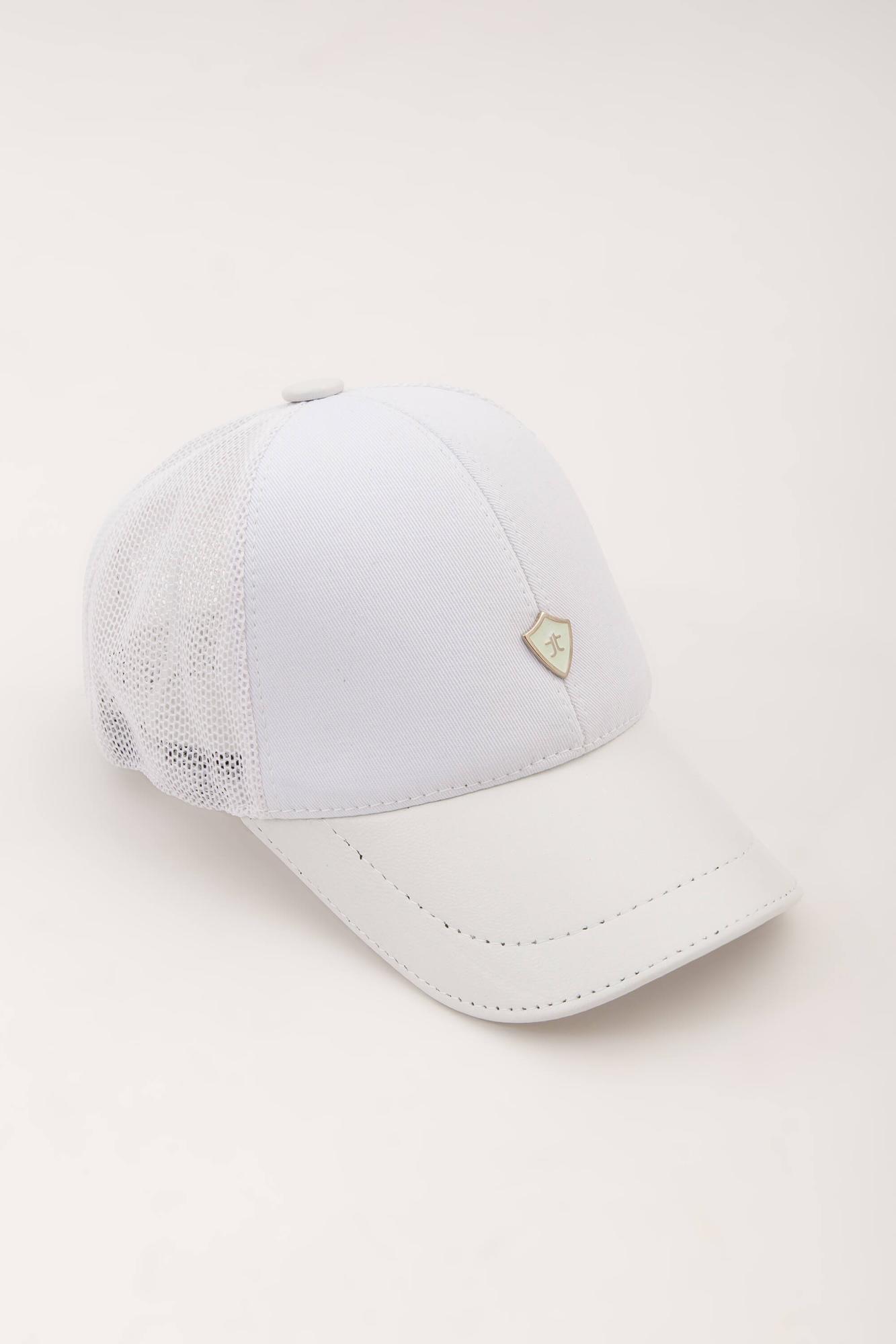 Tamer Tanca Erkek Kumaş Beyaz Şapka