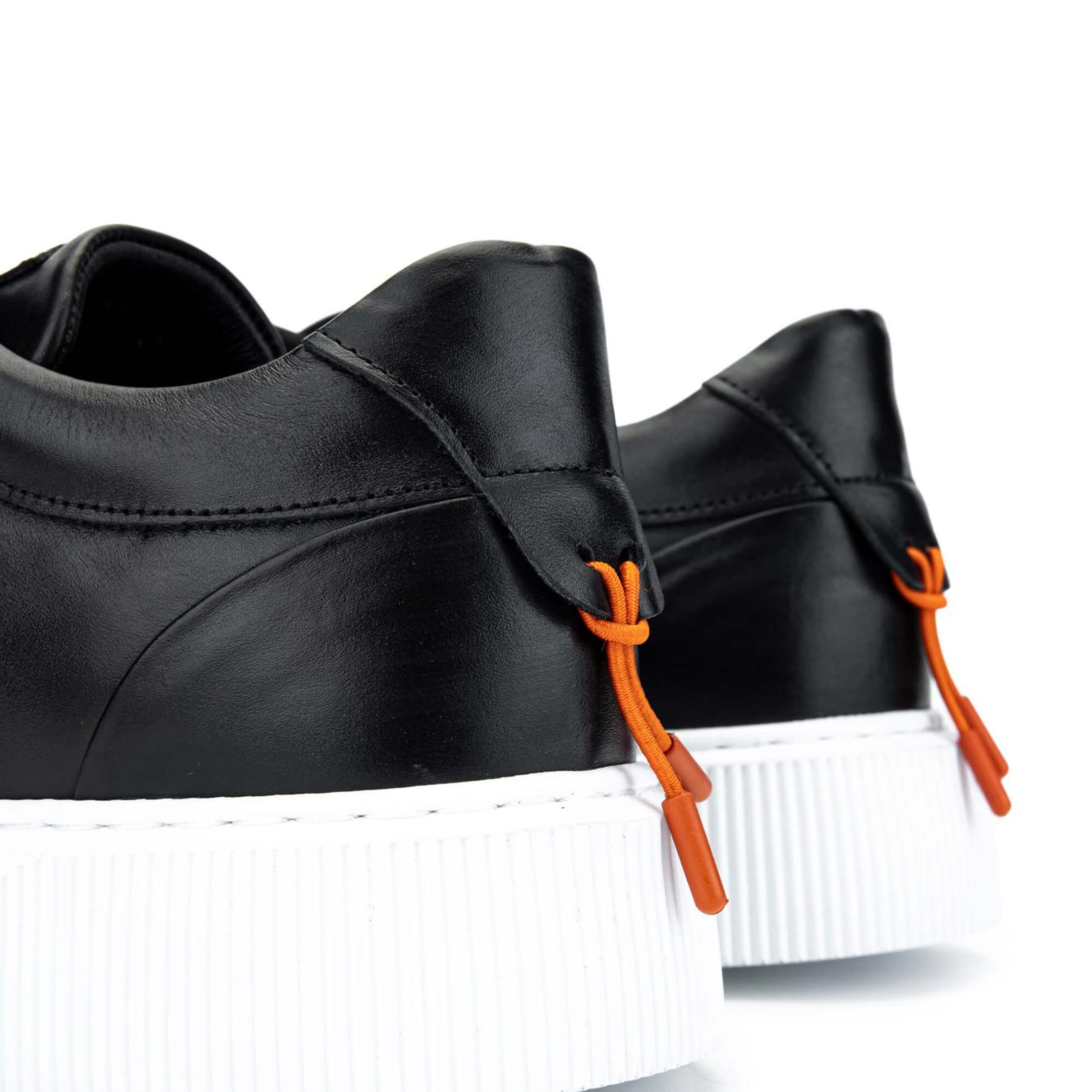 Tamer Tanca Erkek Hakiki Deri Siyah Spor Ayakkabı