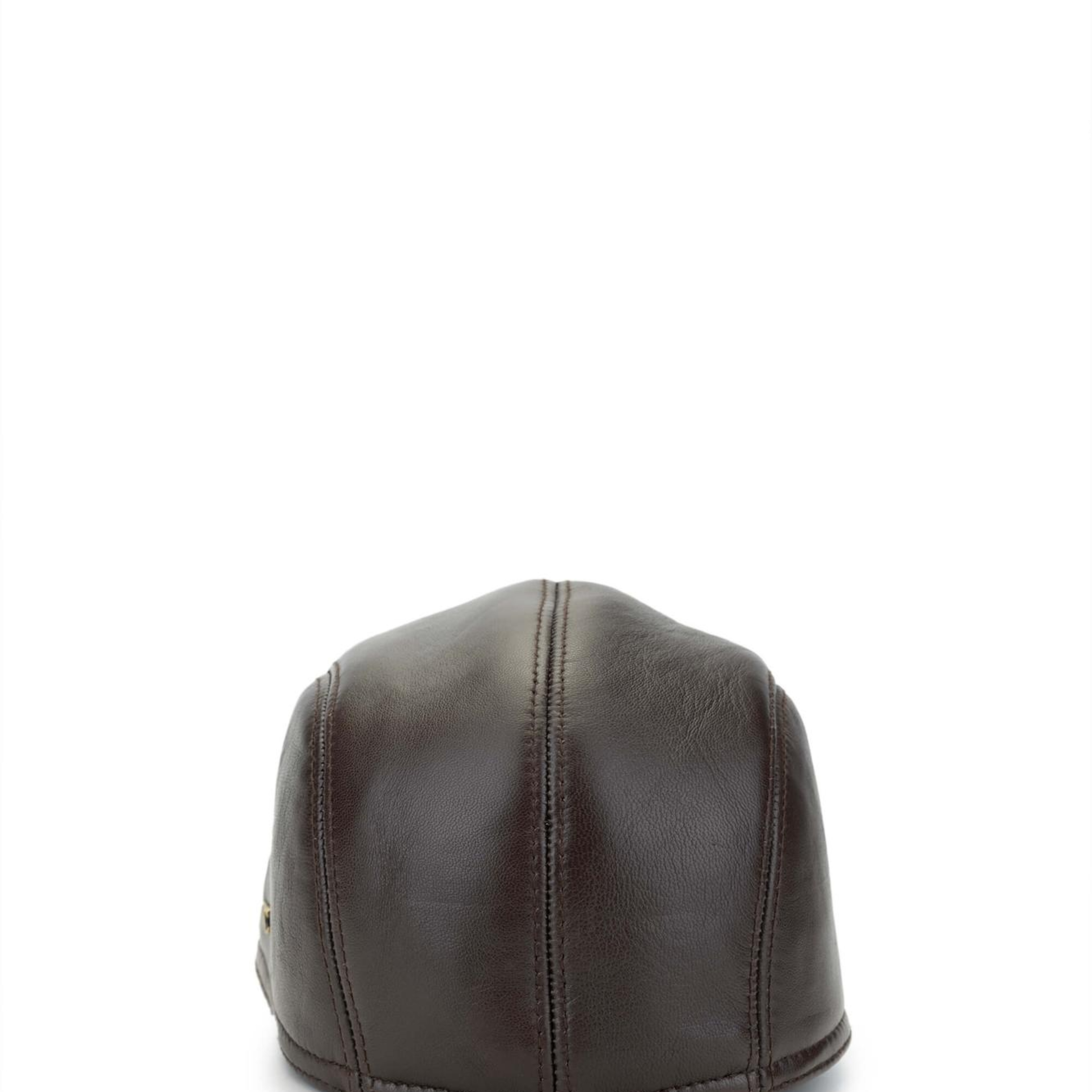 Tamer Tanca Erkek Hakiki Deri Kahverengi London Şapka