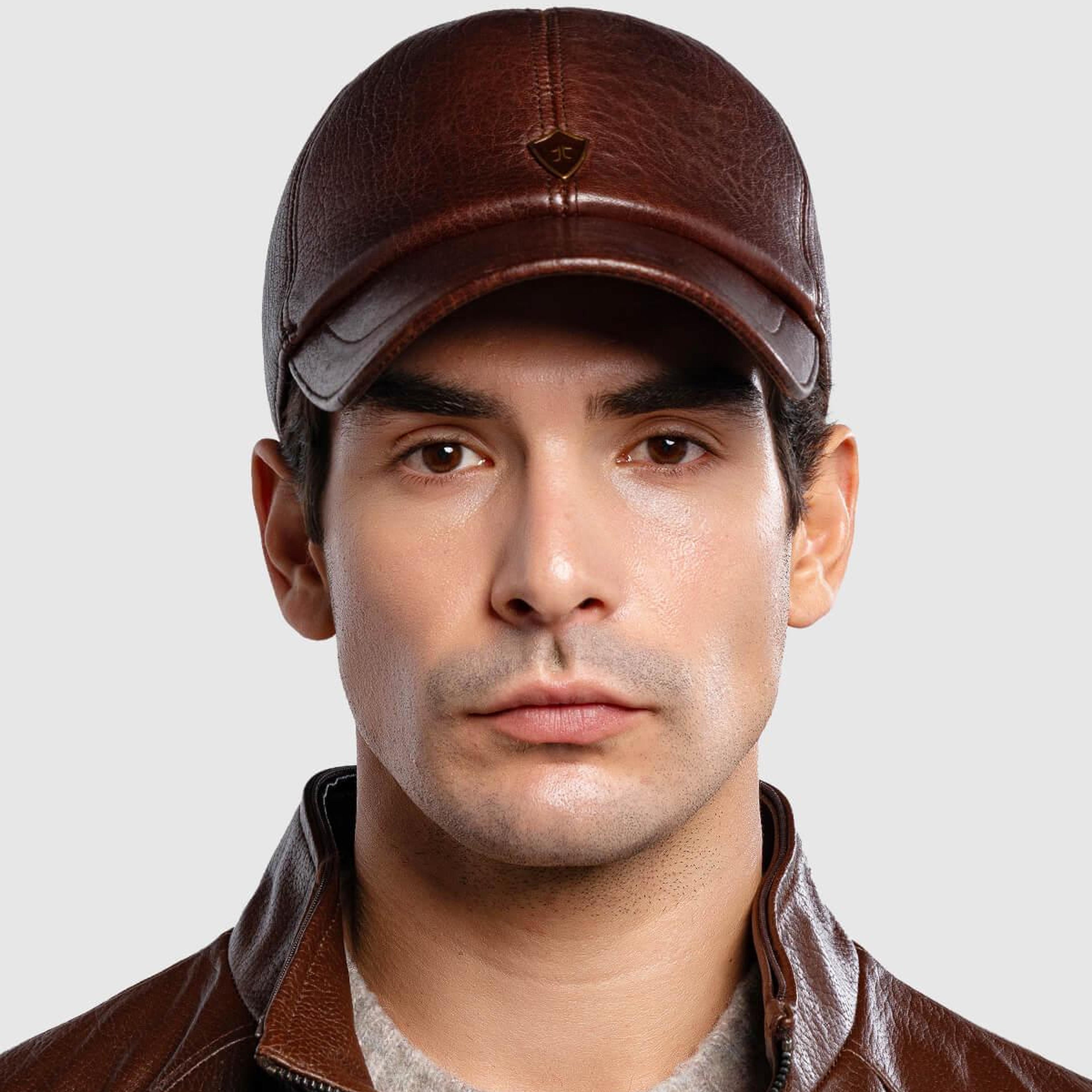 Tamer Tanca Erkek Hakiki Deri Taba Şapka