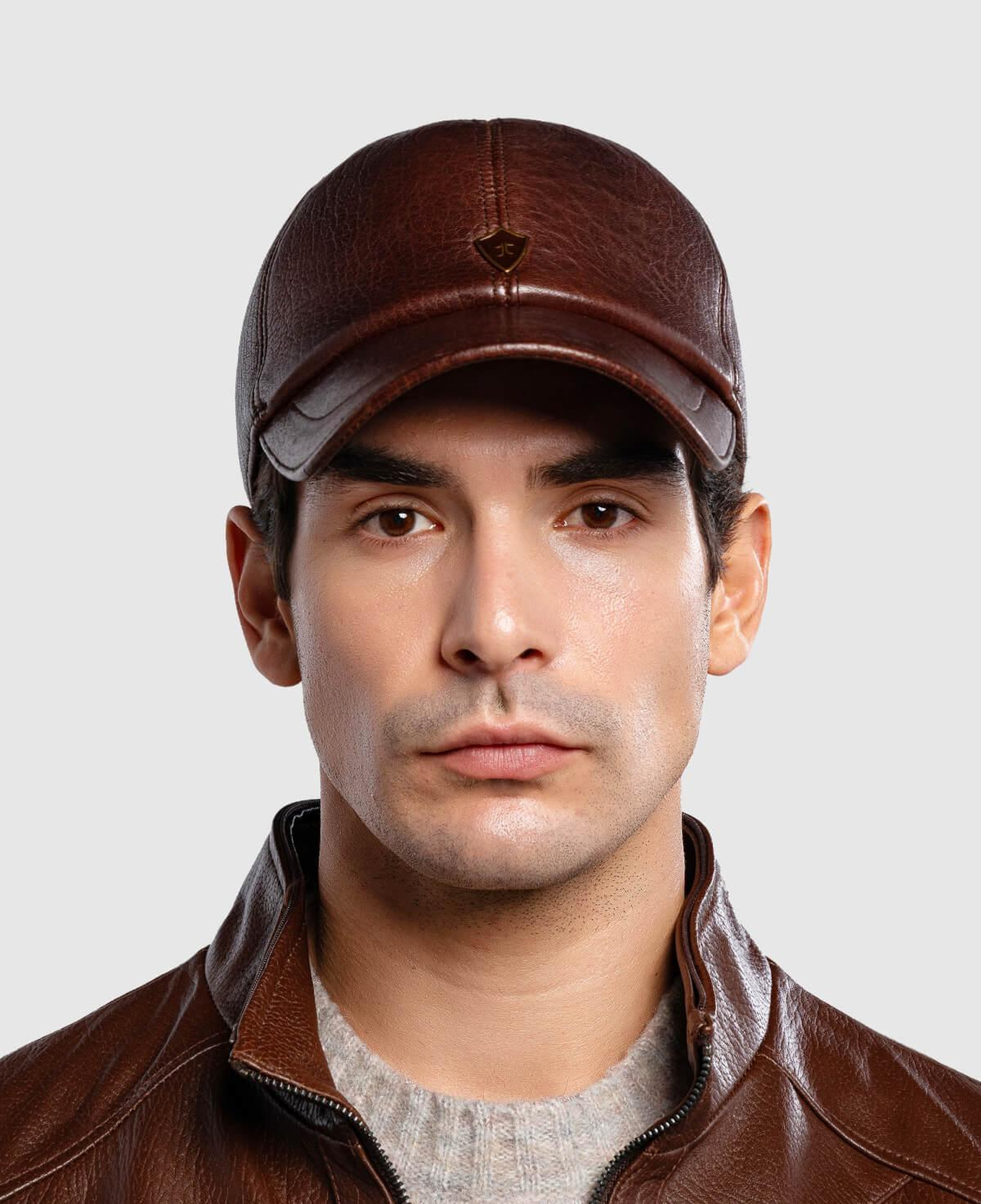 Tamer Tanca Erkek Hakiki Deri Taba Şapka