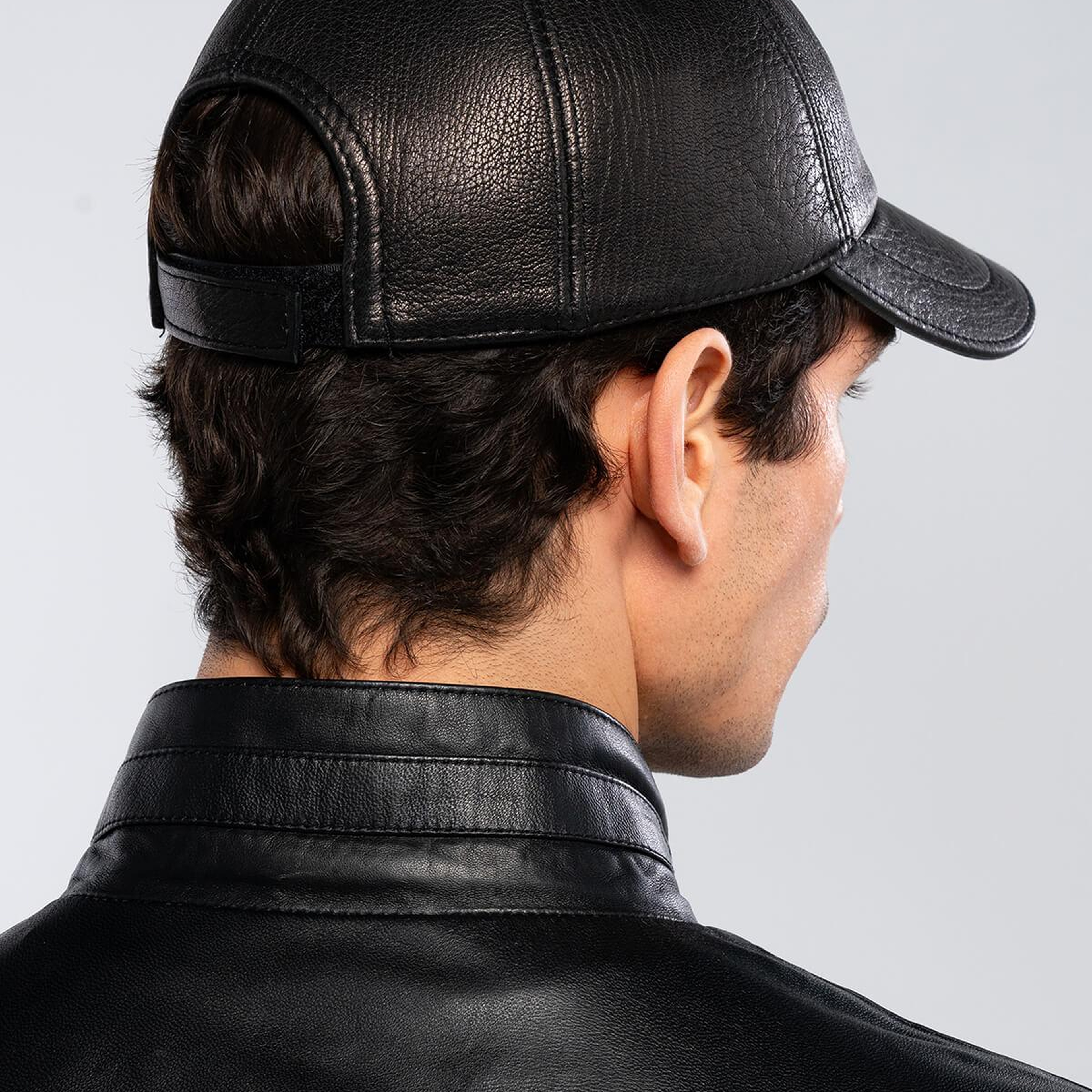 Tamer Tanca Erkek Hakiki Deri Siyah Şapka