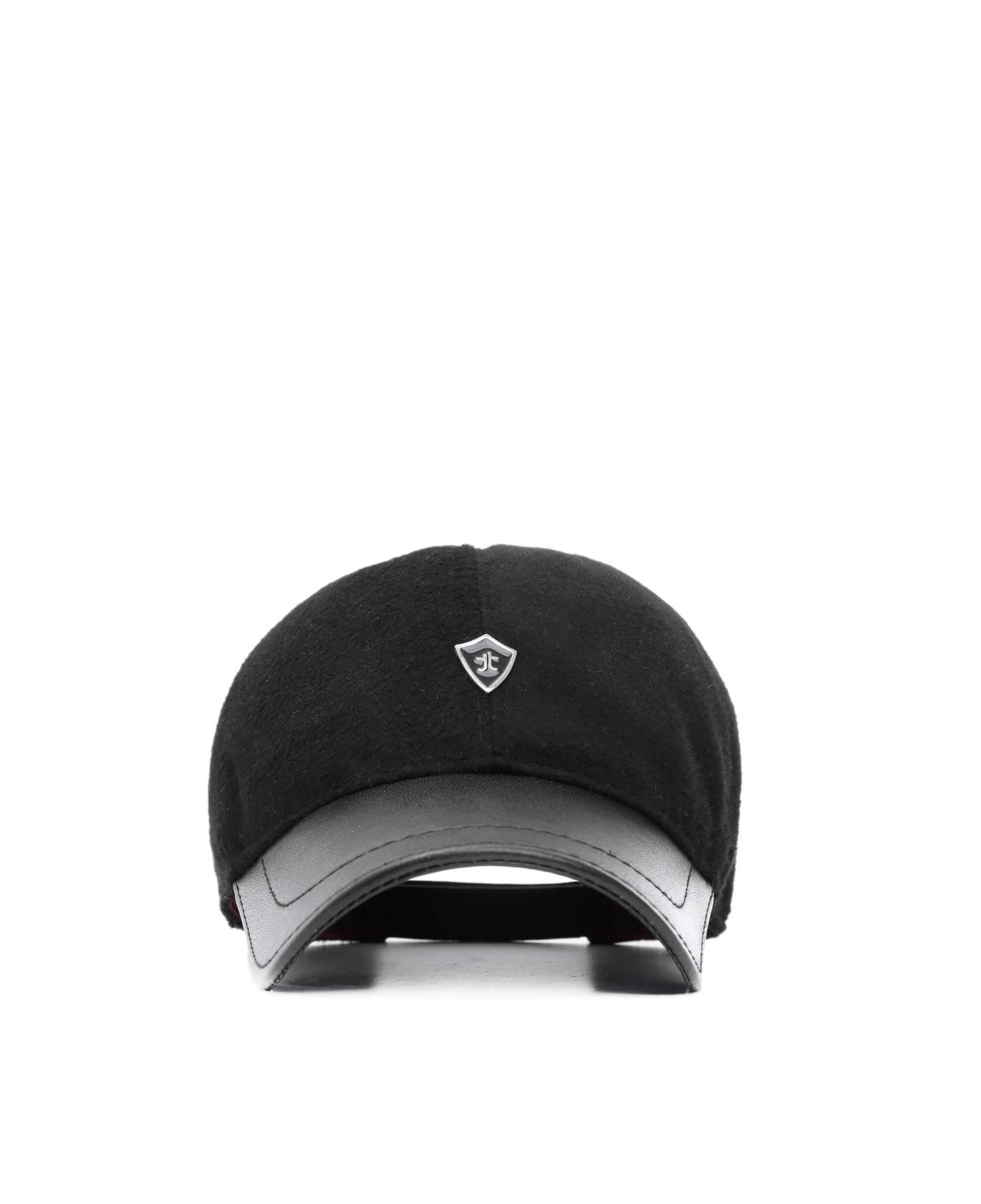 Tamer Tanca Erkek Hakiki Deri Siyah Şapka