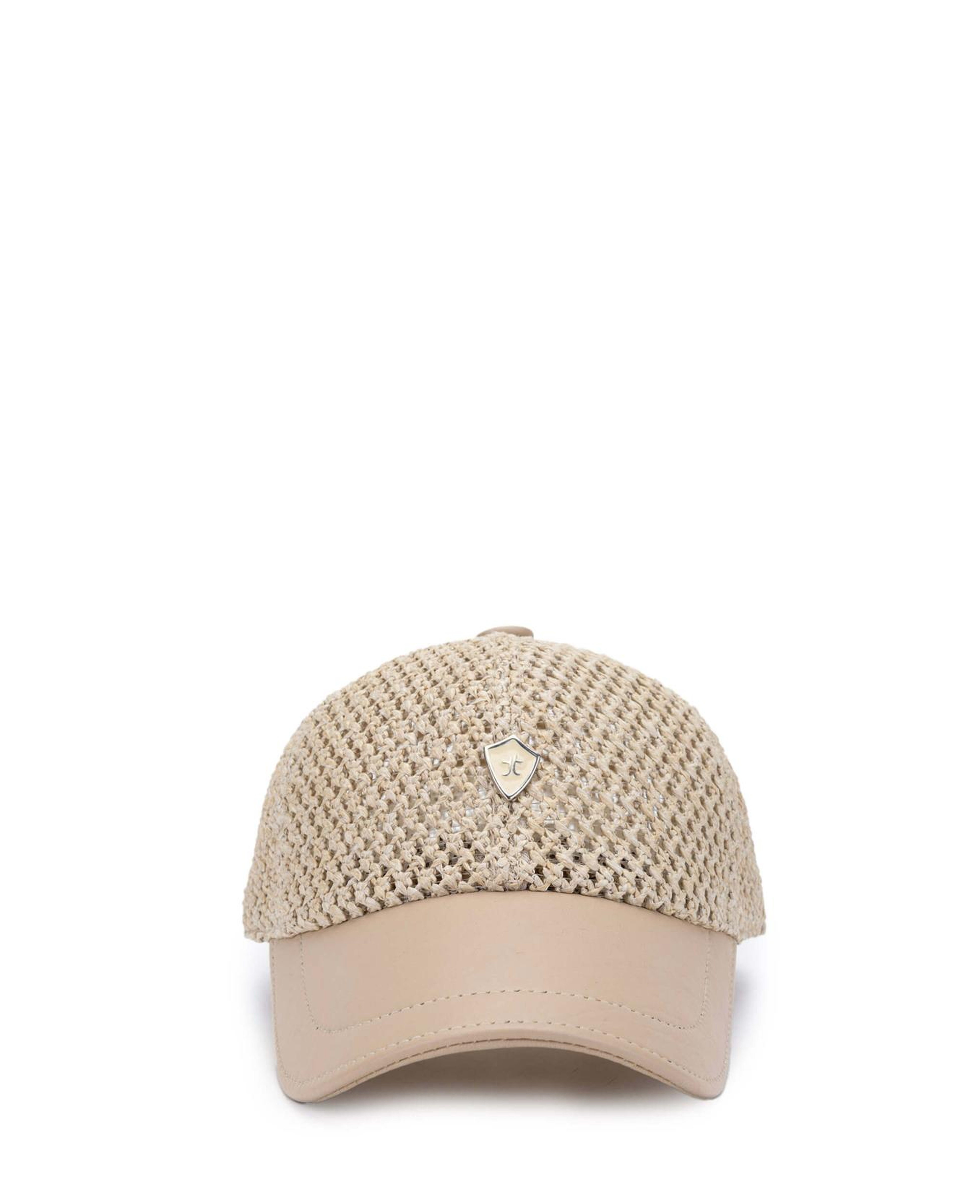 Tamer Tanca Erkek Deri Hasır Bej Hasır Şapka