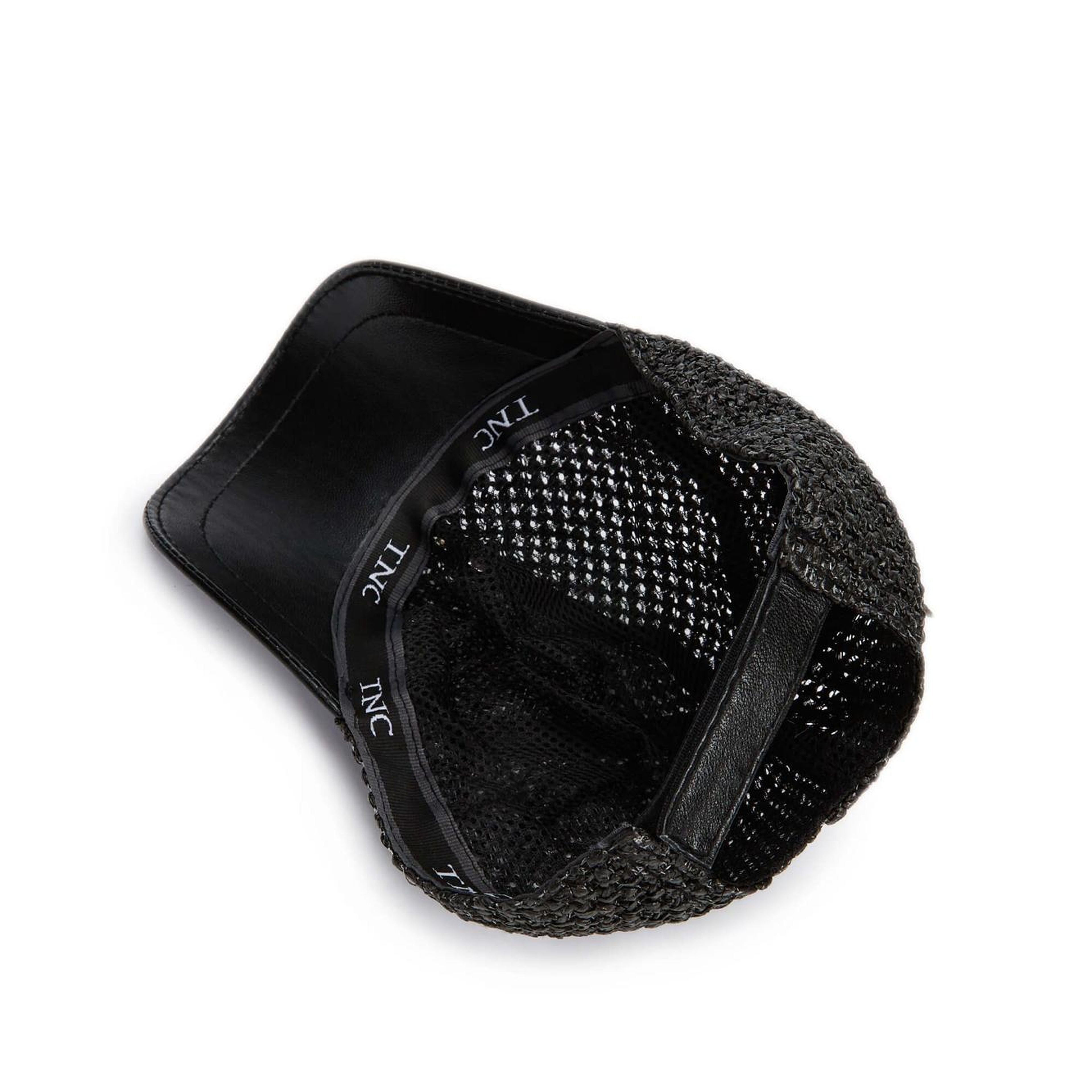 Tamer Tanca Erkek Deri Hasır Siyah Şapka