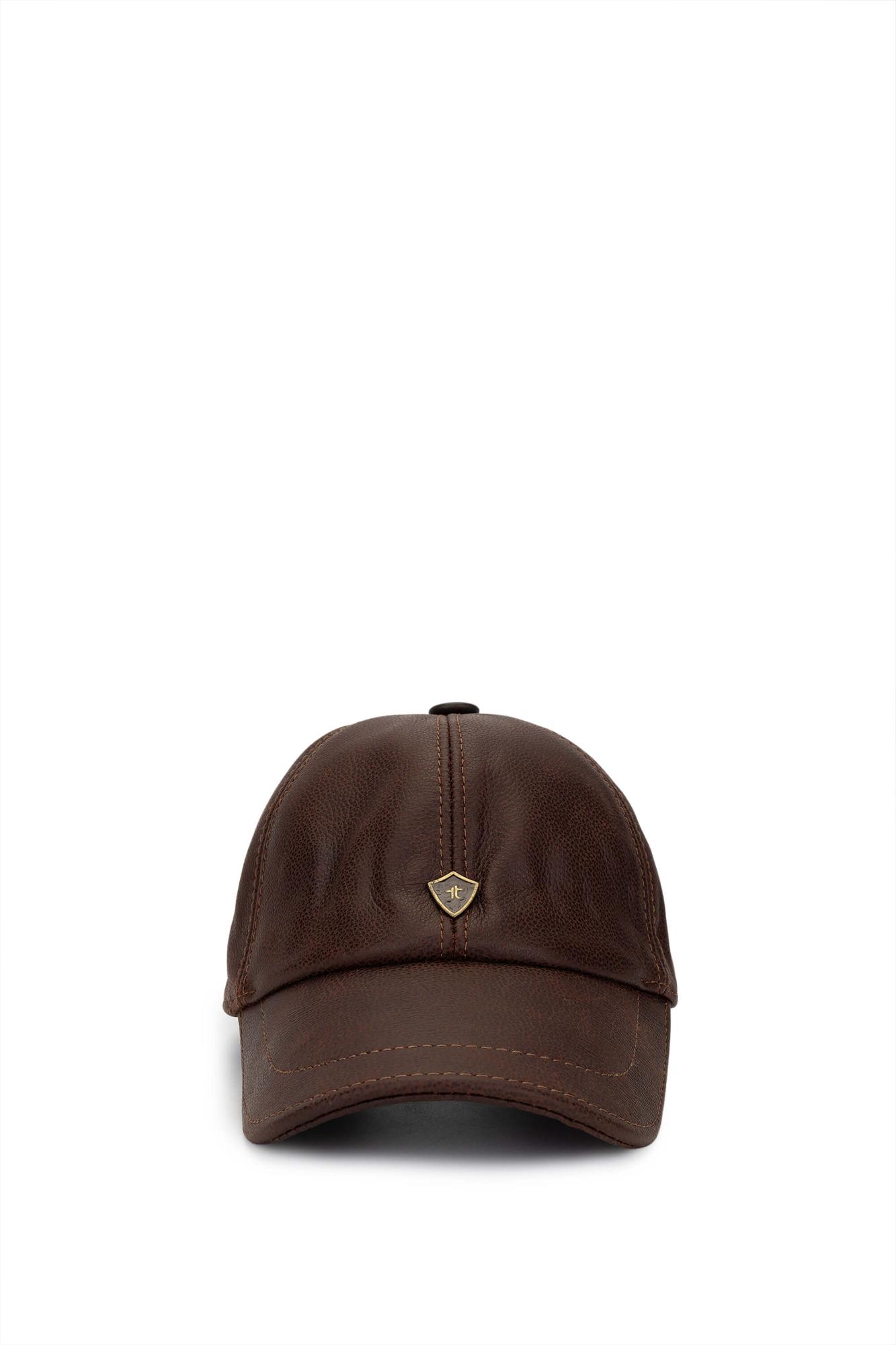 Tamer Tanca Erkek Hakiki Deri Taba Şapka