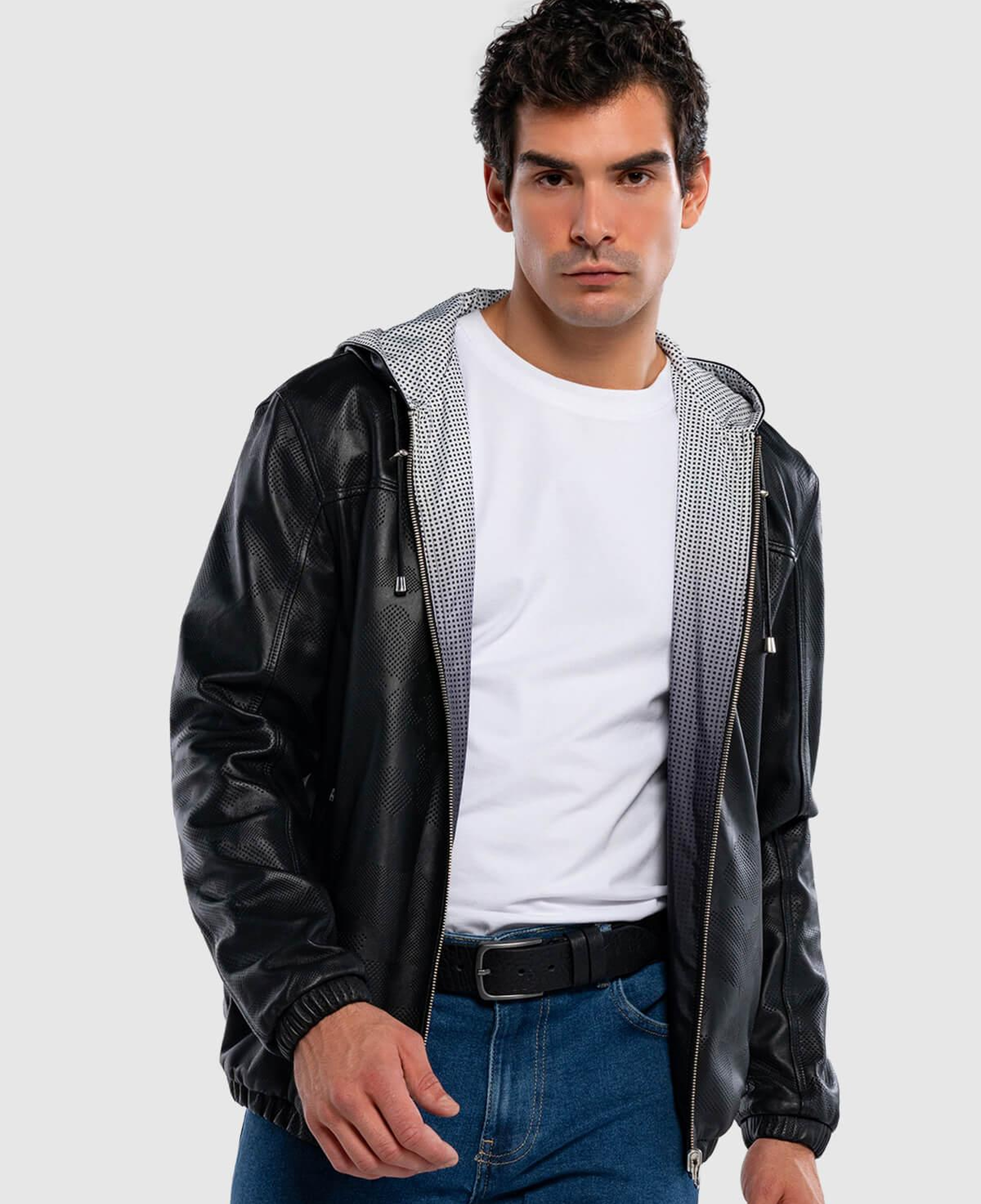 Tamer Tanca Erkek Hakiki Deri Siyah Deri Mont