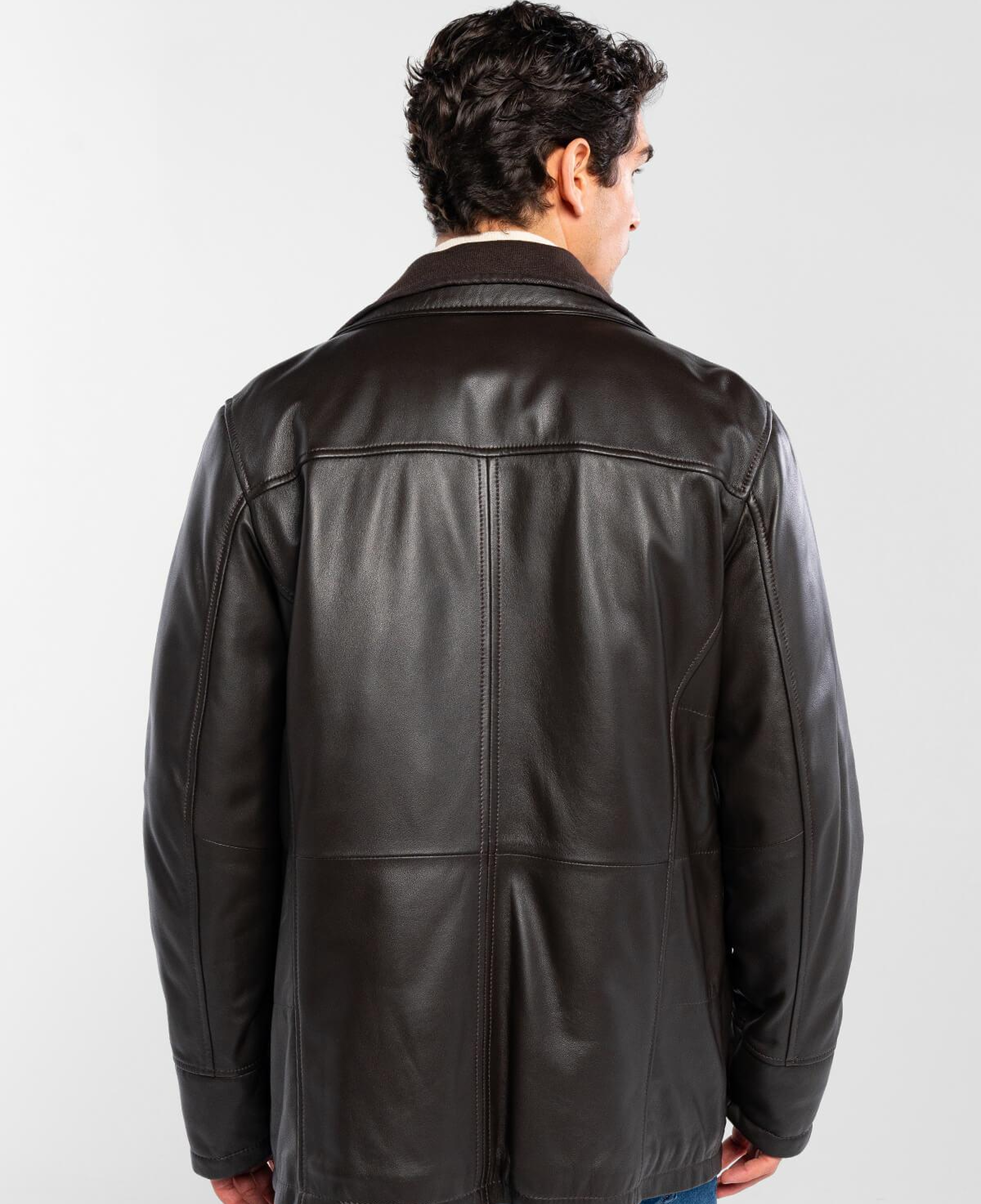 Tamer Tanca Erkek Hakiki Deri Kahverengi Deri Mont