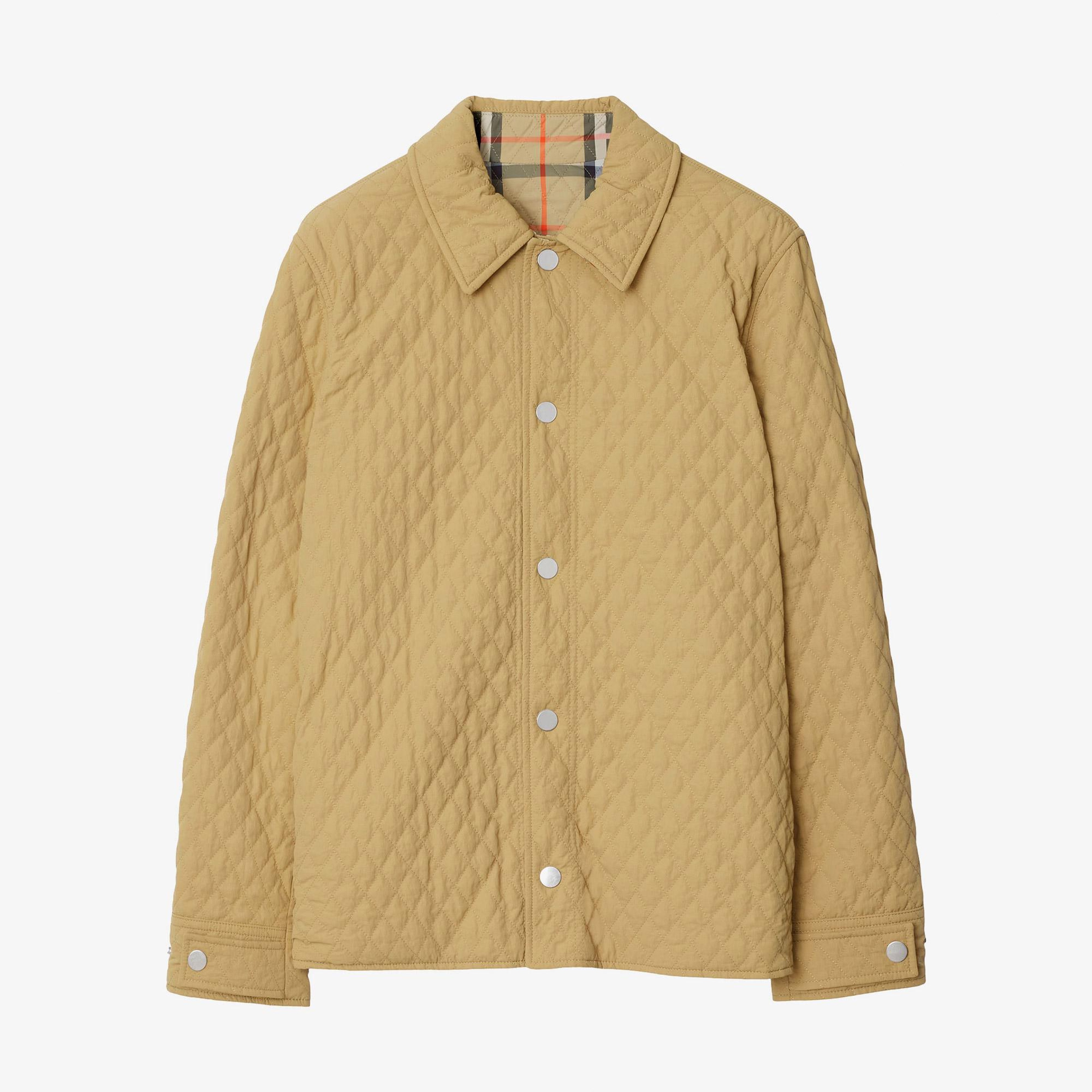 Burberry Reversible Quilted Nylon Kadın Bej Ceket