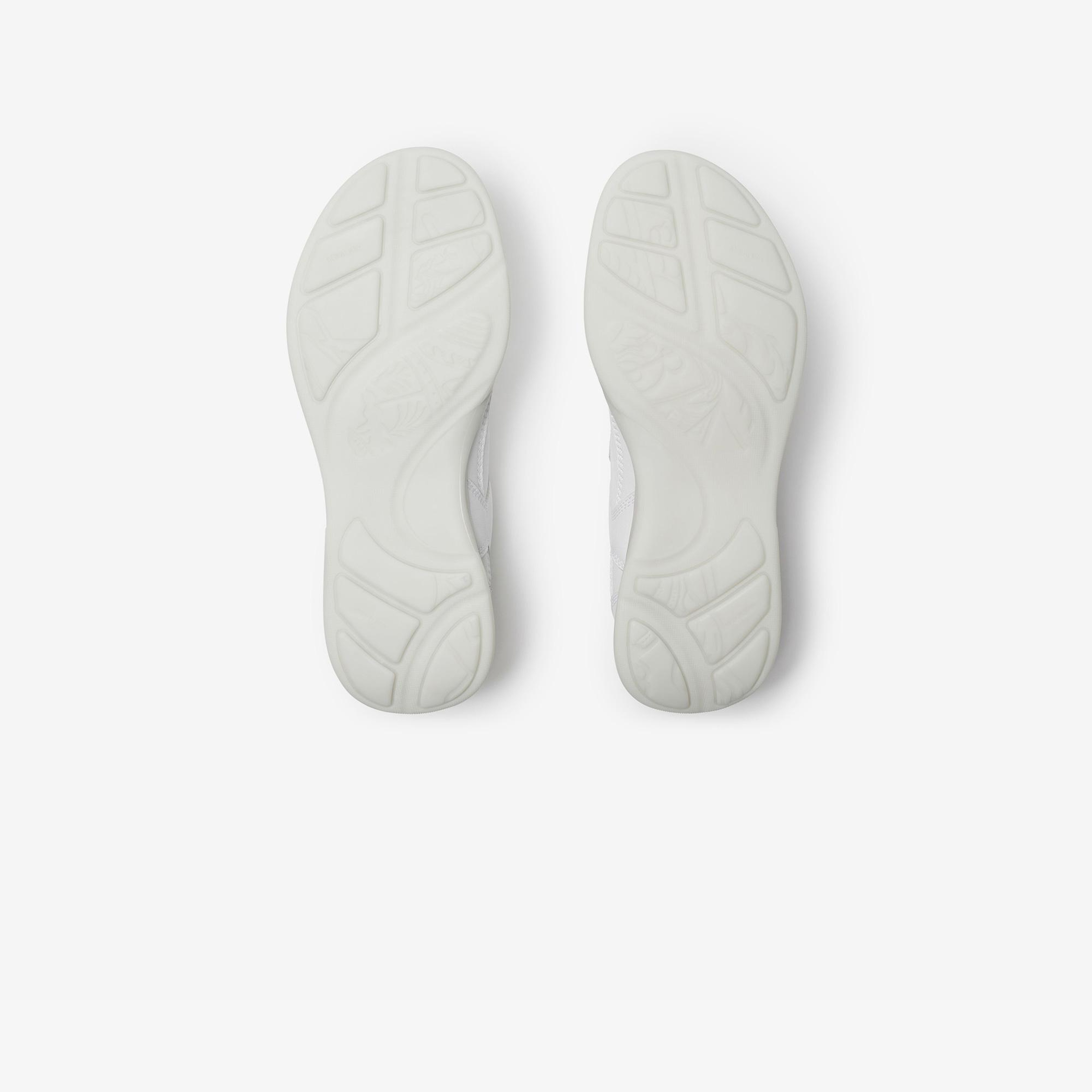 Burberry Leather Matrix Kadın Beyaz Sneaker