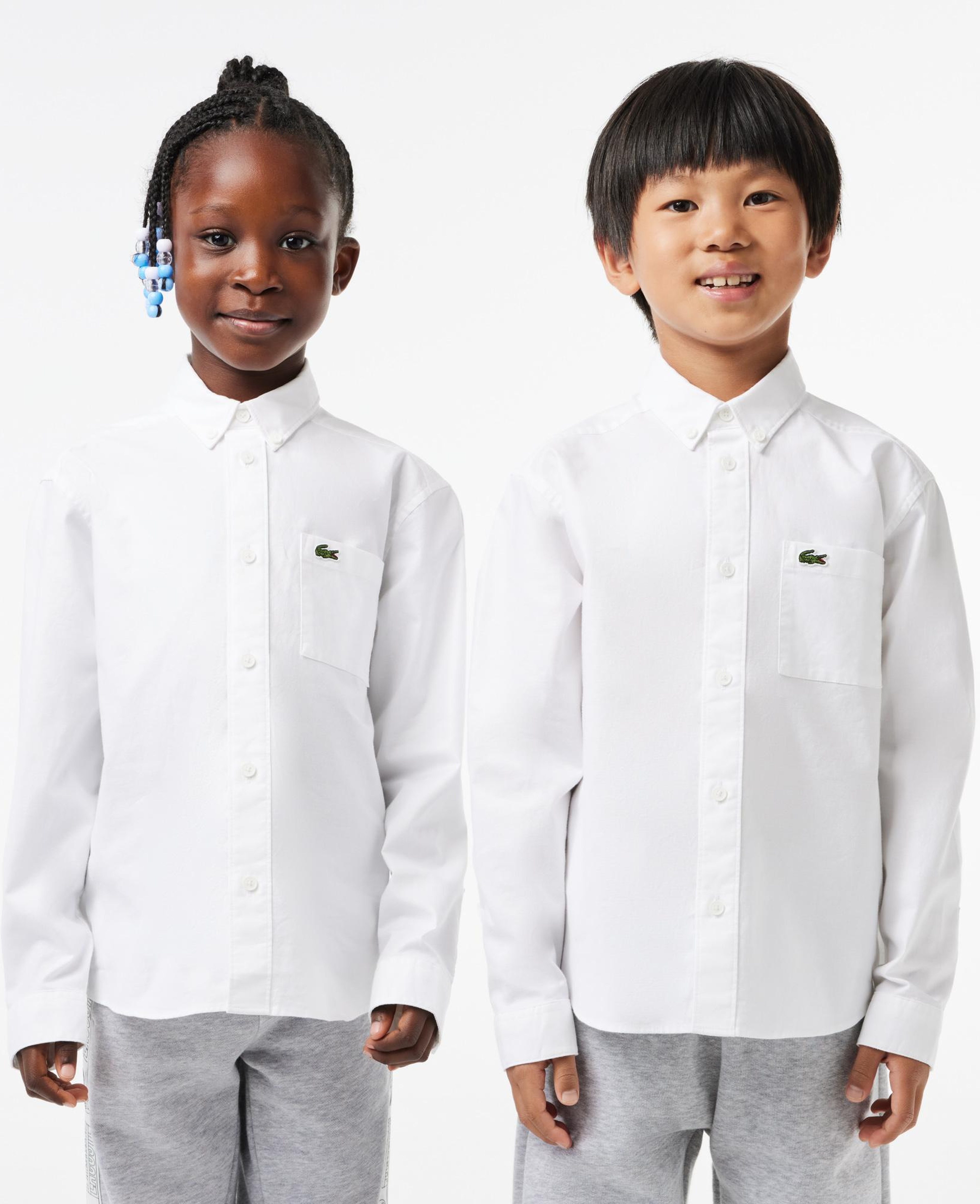Lacoste Çocuk Uzun Kollu Beyaz Gömlek
