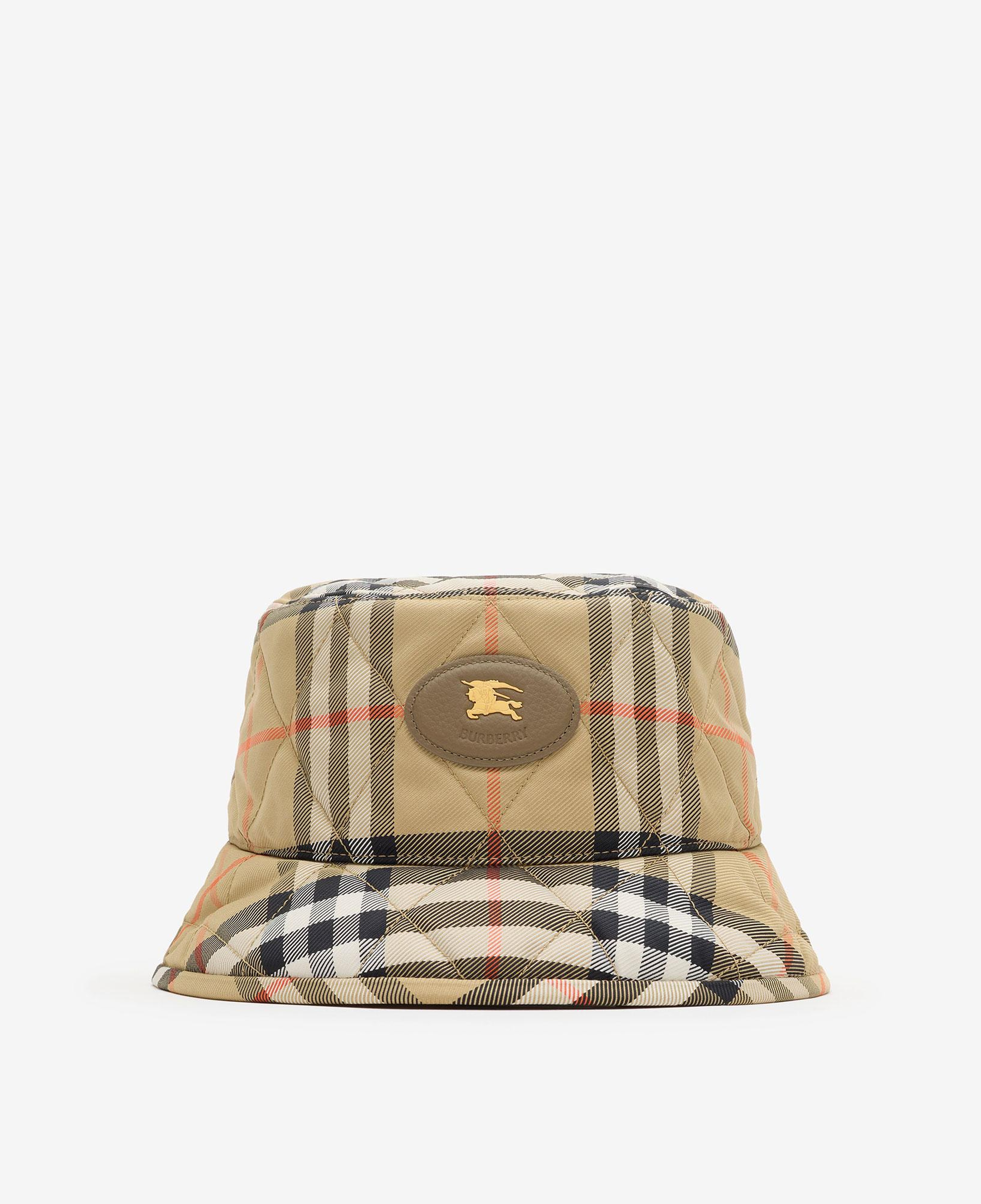 Burberry Quilted Horseshoe Bucket Erkek Bej Şapka
