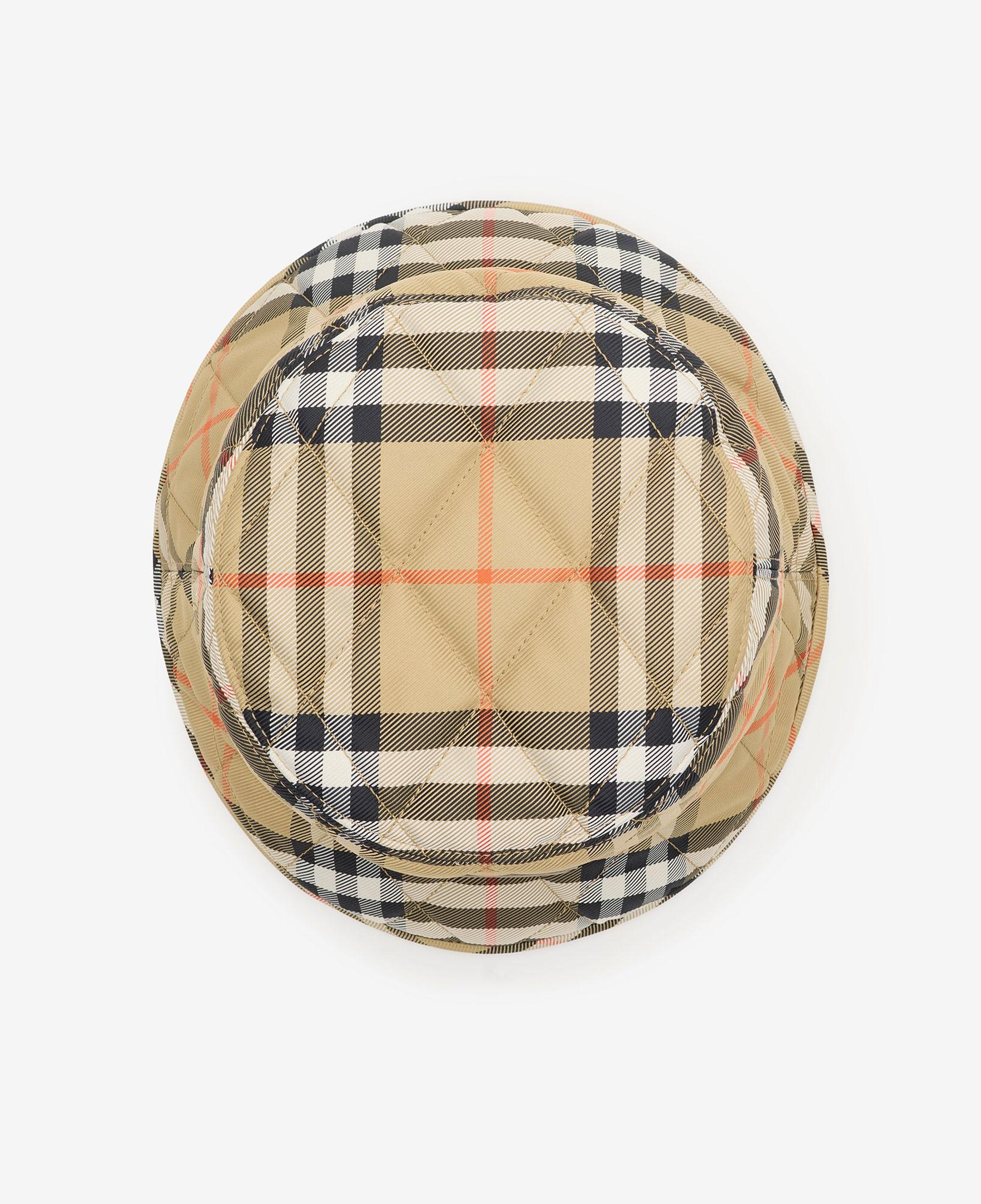 Burberry Quilted Horseshoe Bucket Erkek Bej Şapka