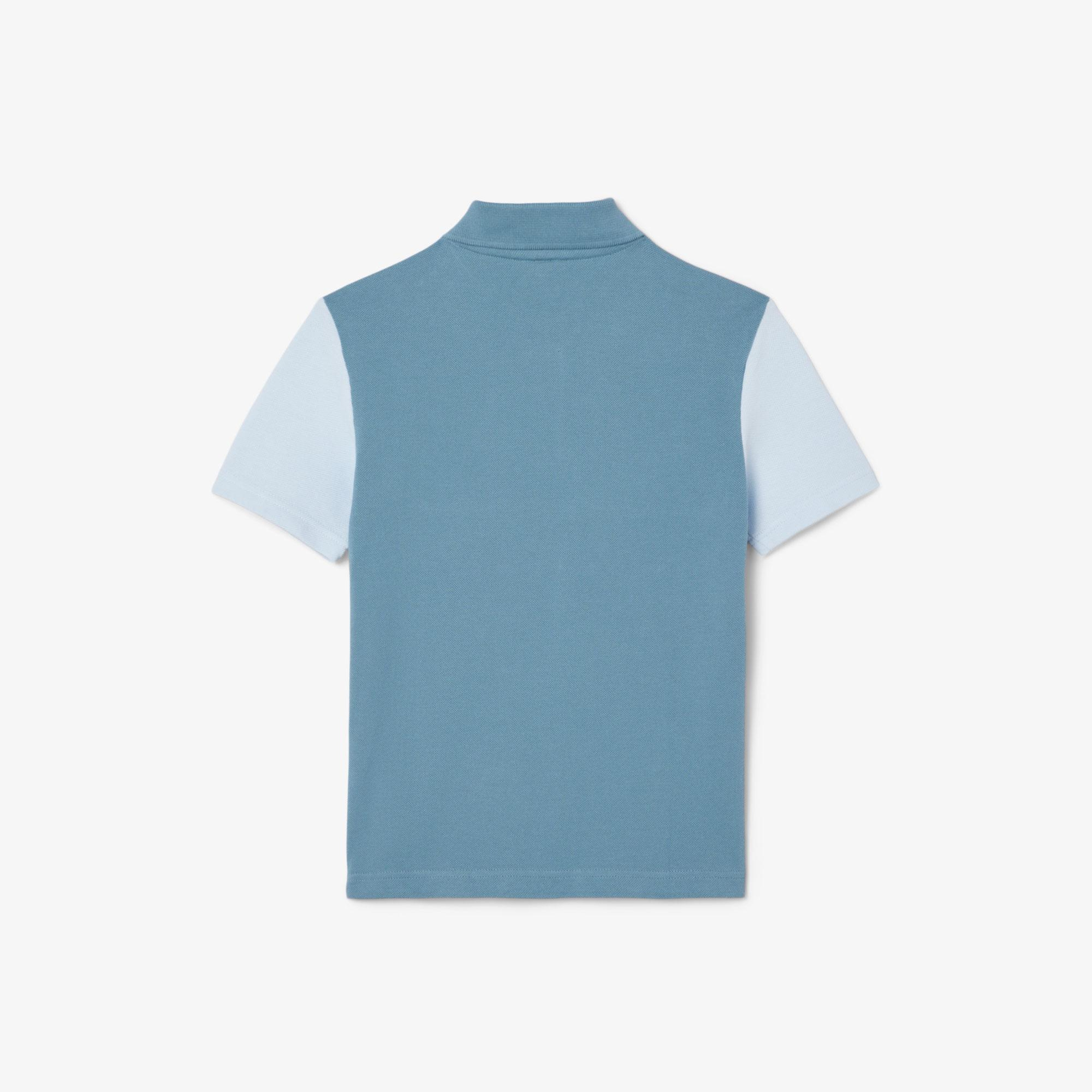 Lacoste Çocuk Renk Bloklu Lacivert Polo