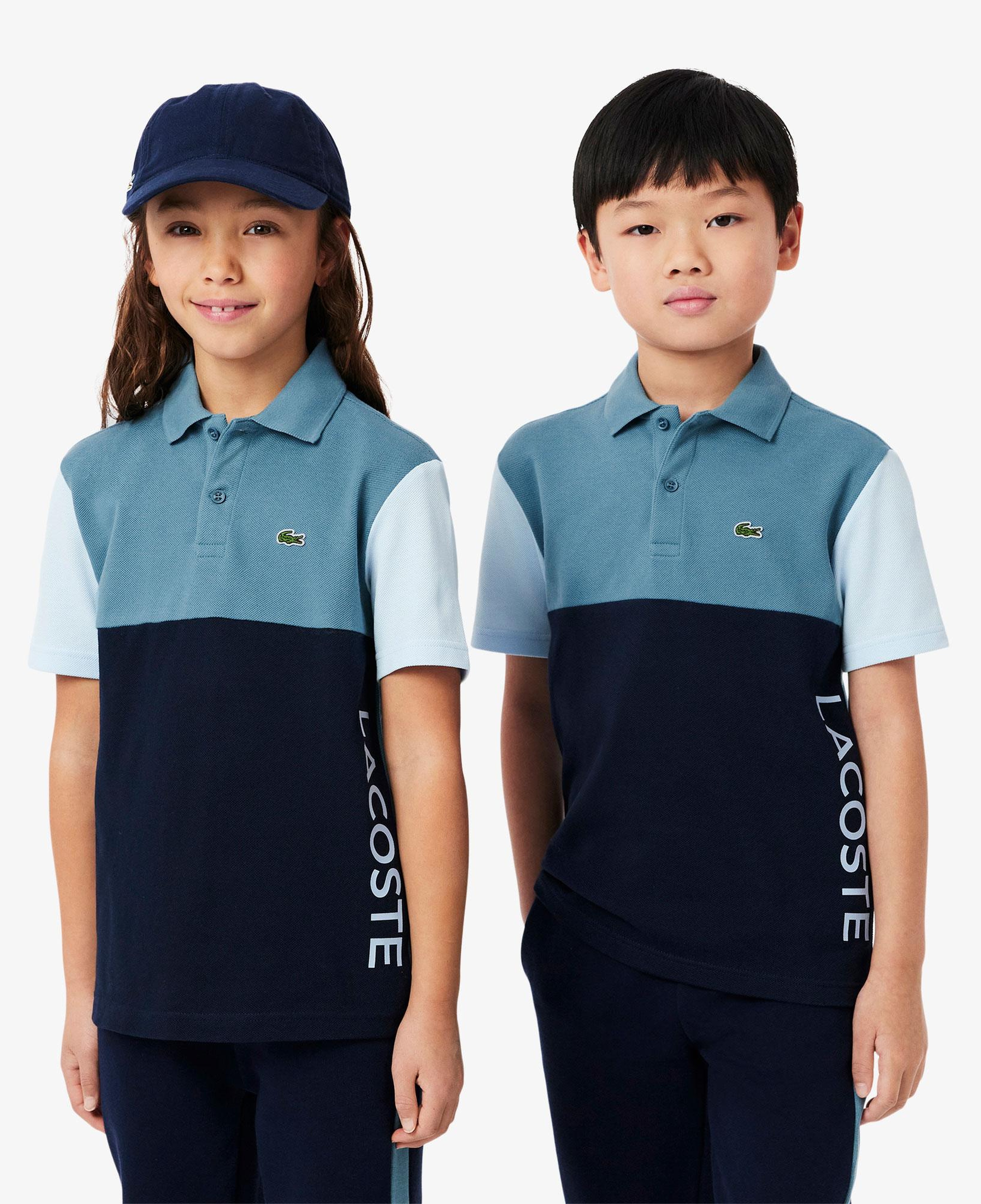 Lacoste Çocuk Renk Bloklu Lacivert Polo