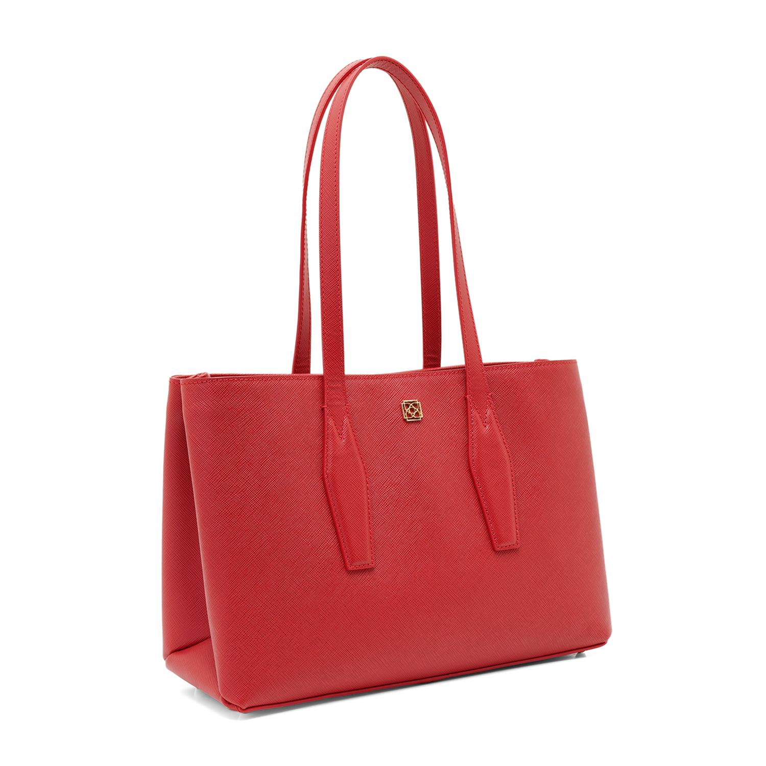 Drake Kırmızı Kadın Deri Omuz Çantası