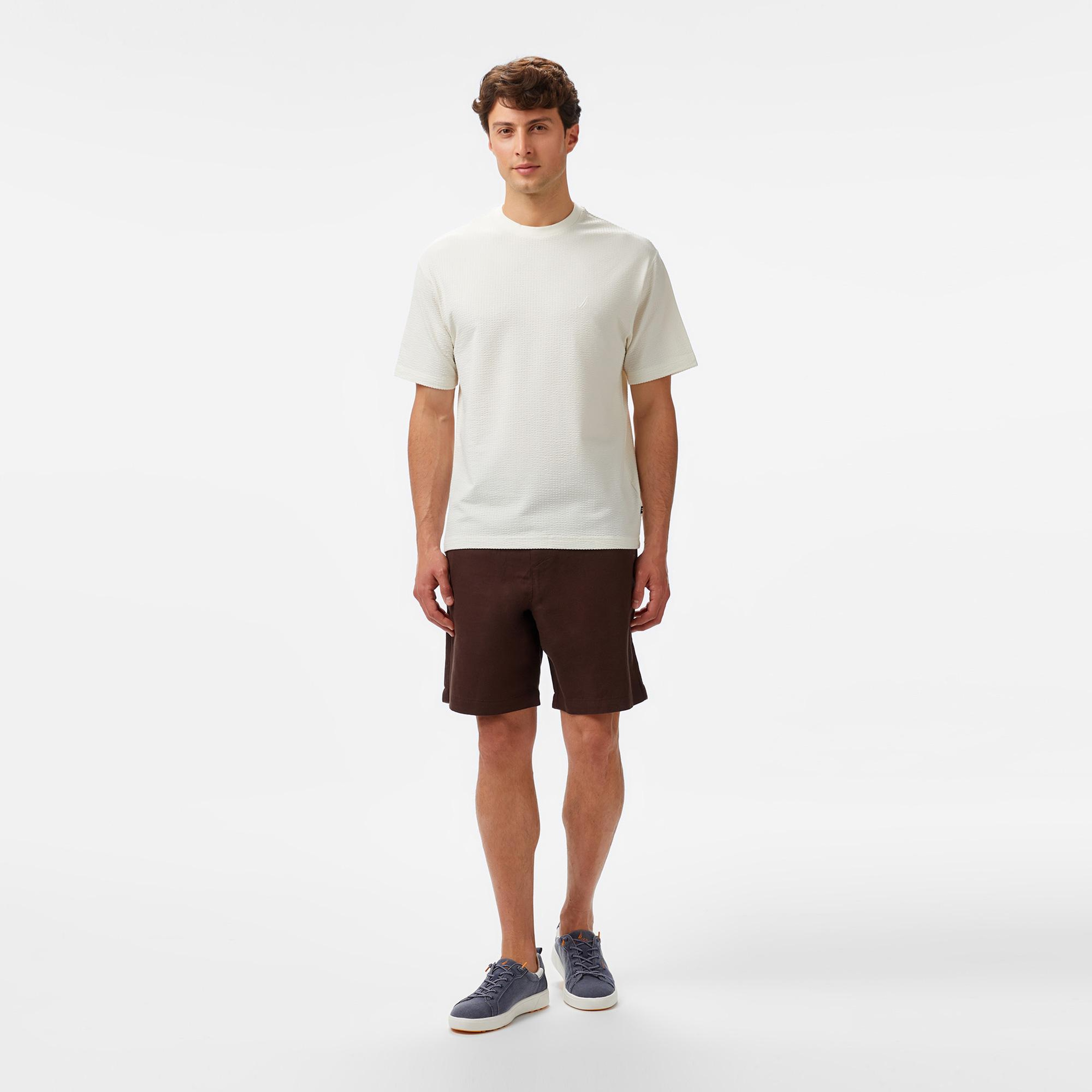 Nautica Erkek Krem Rengi Comfort Fit T-Shirt