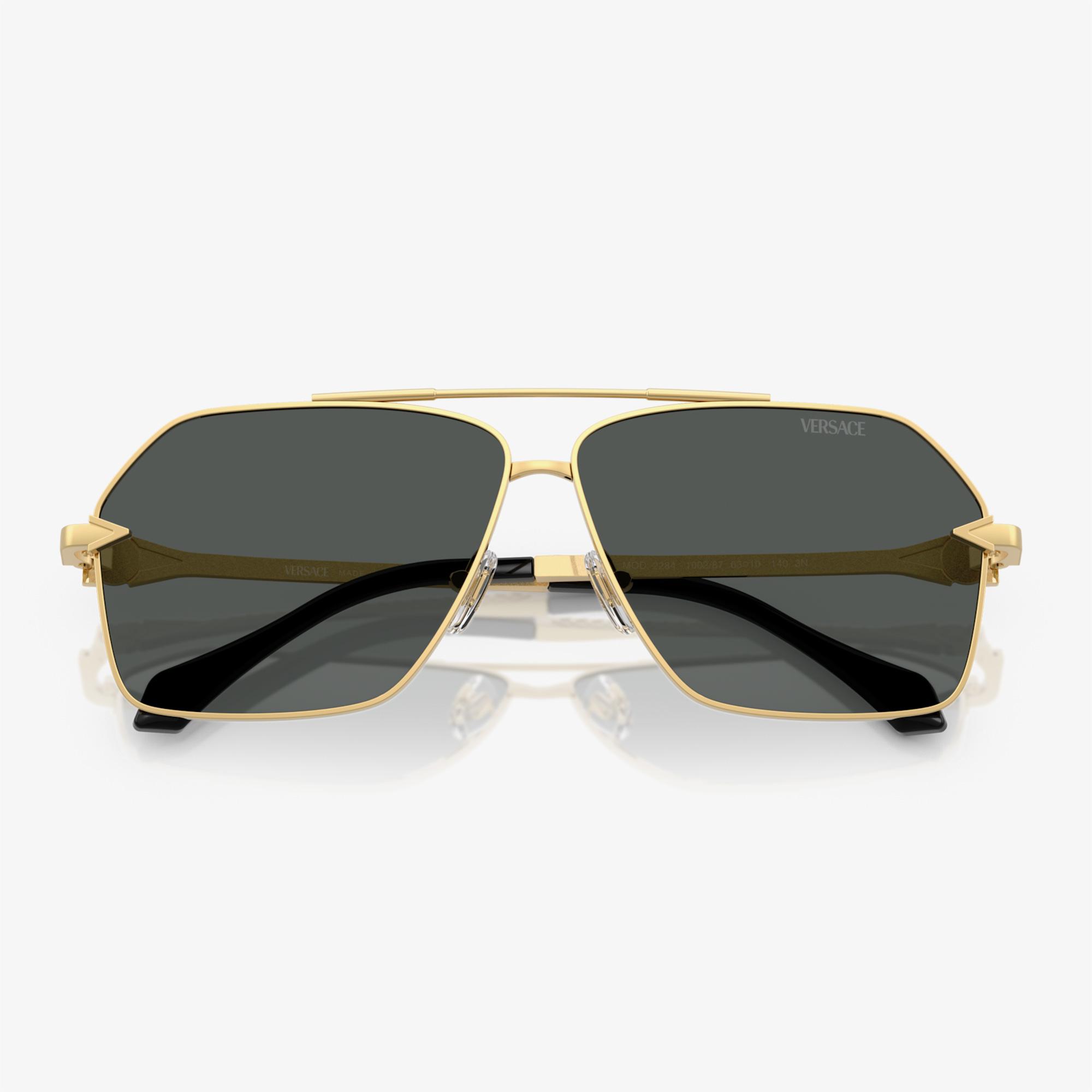 Versace VE2284 Erkek Altın Rengi Güneş Gözlüğü