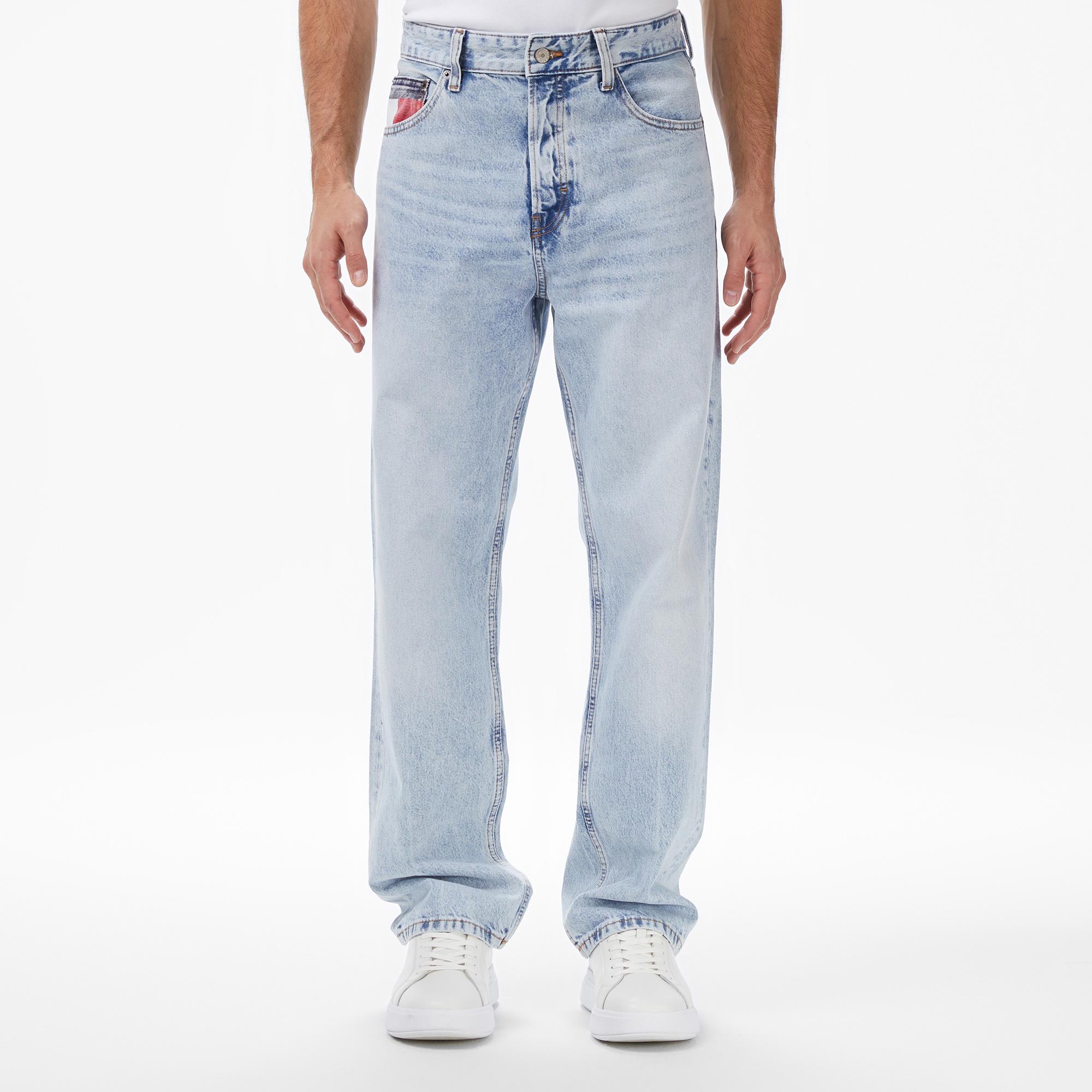 Tommy Hilfiger Otis Regular Erkek Mavi Straight Jean