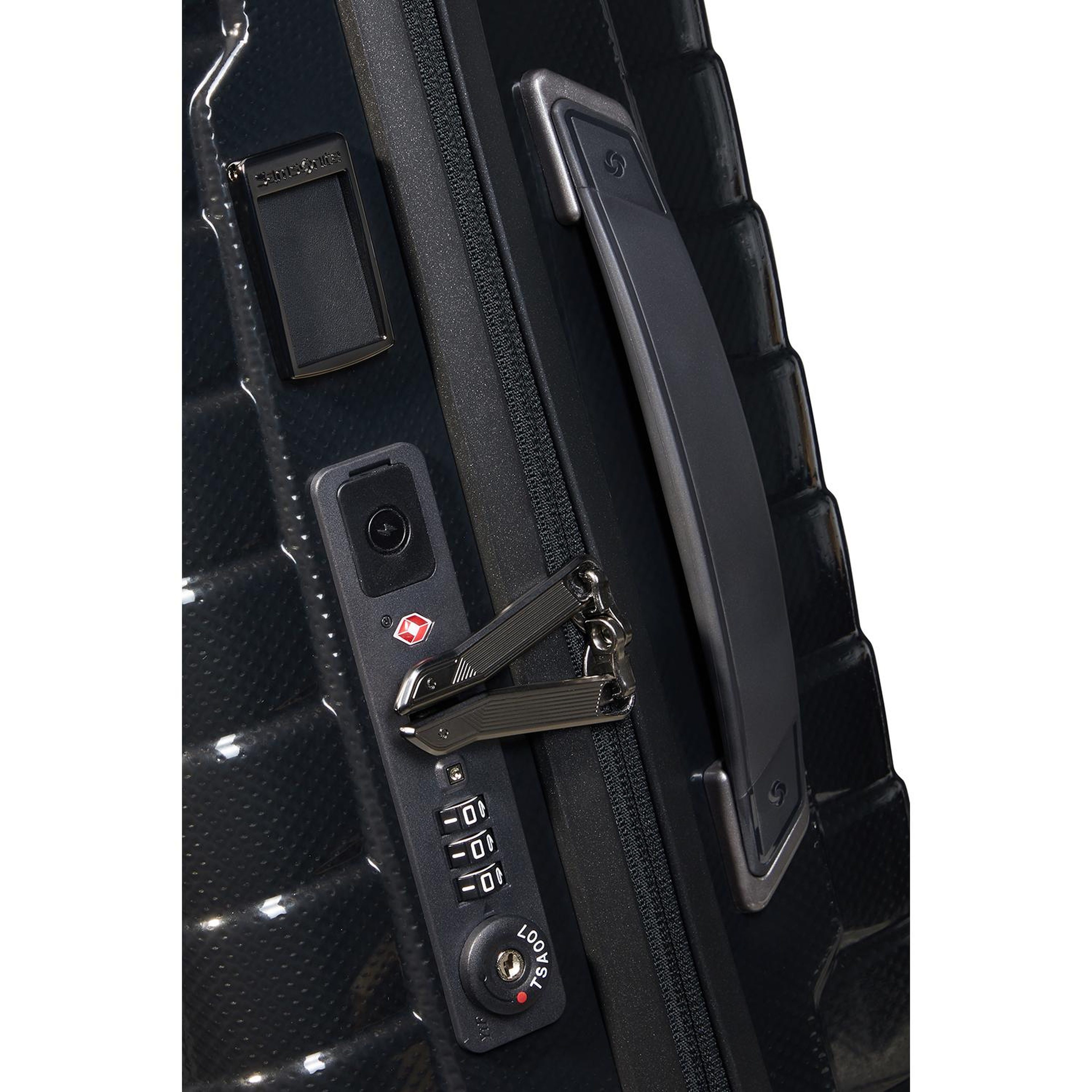 Samsonite Siyah Proxis - Spinner 4 Tekerlekli Körüklü Kabin Boy Valiz 55cm