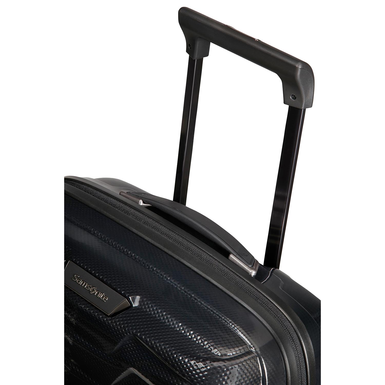 Samsonite Siyah Proxis - Spinner 4 Tekerlekli Körüklü Kabin Boy Valiz 55cm
